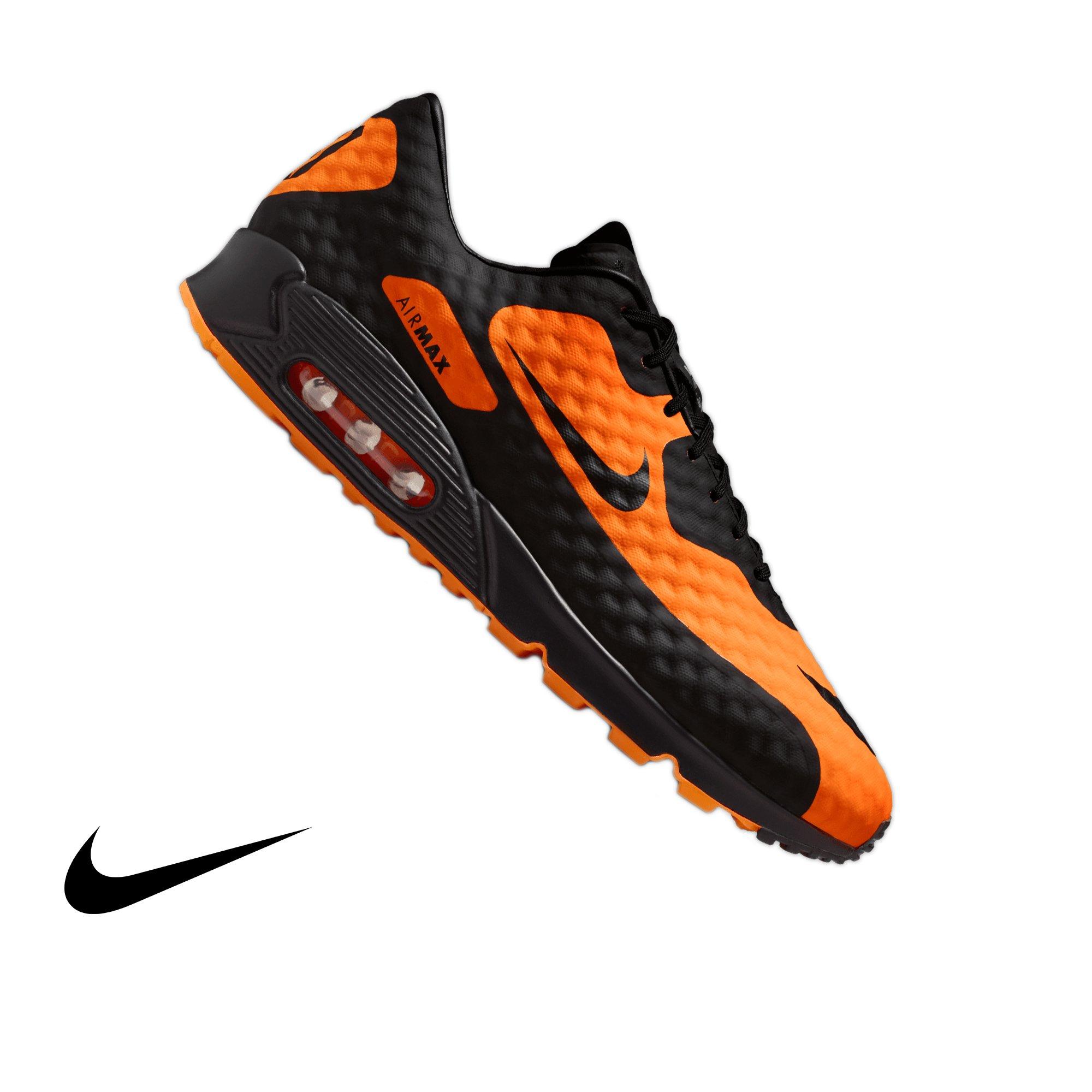 Nike Air Max 90 "Hypervenom" Men's Shoe - BRIGHT CITRUS/BLACK/TOTAL ORANGE Thumbnail View 1