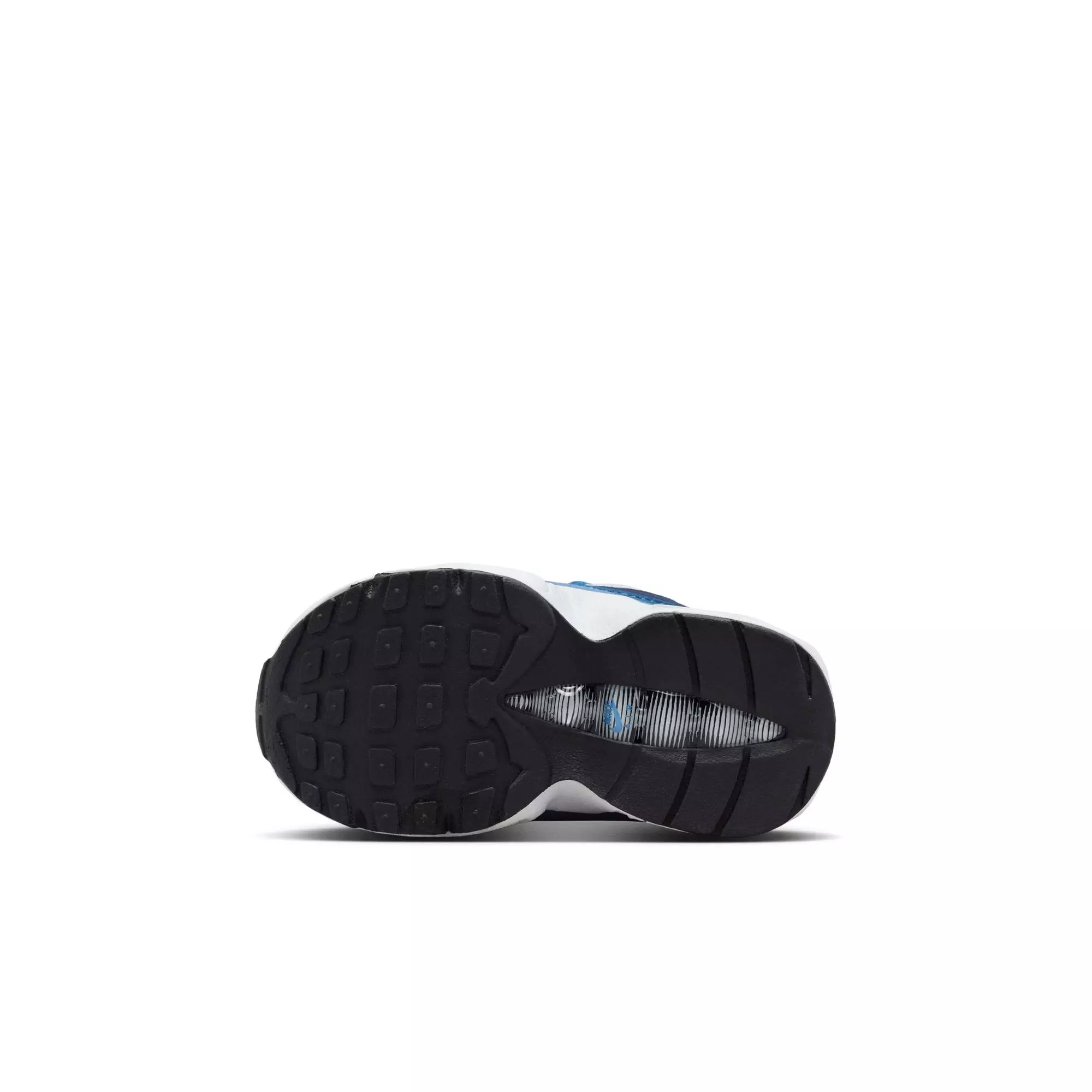 Nike Air Max 95 Premium "White/Emerald Green/Lake Blue" Toddler Kids' Shoe - WHITE/BLUE