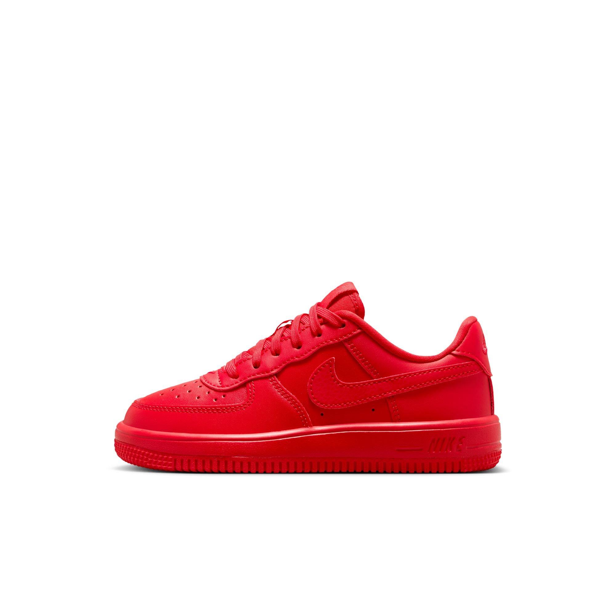 Nike Air Force 1 Low "University Red/Black" Preschool Boys' Shoe - RED Thumbnail View 3