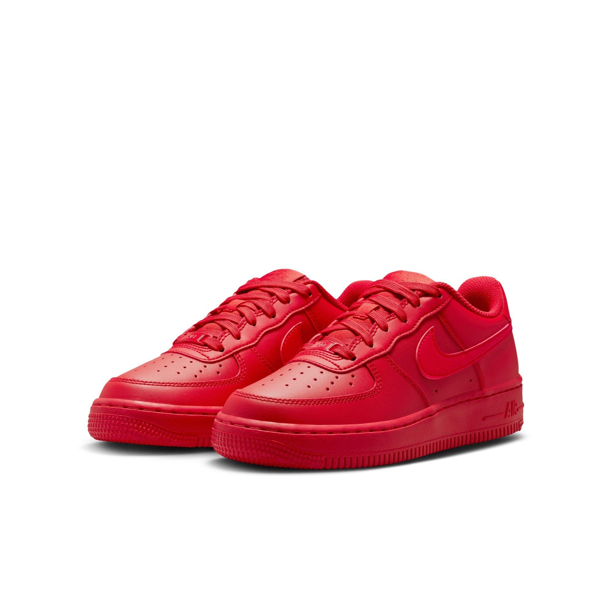 Nike Air Force 1 "University Red/Black" Grade School Boys' Shoe - RED Thumbnail View 5