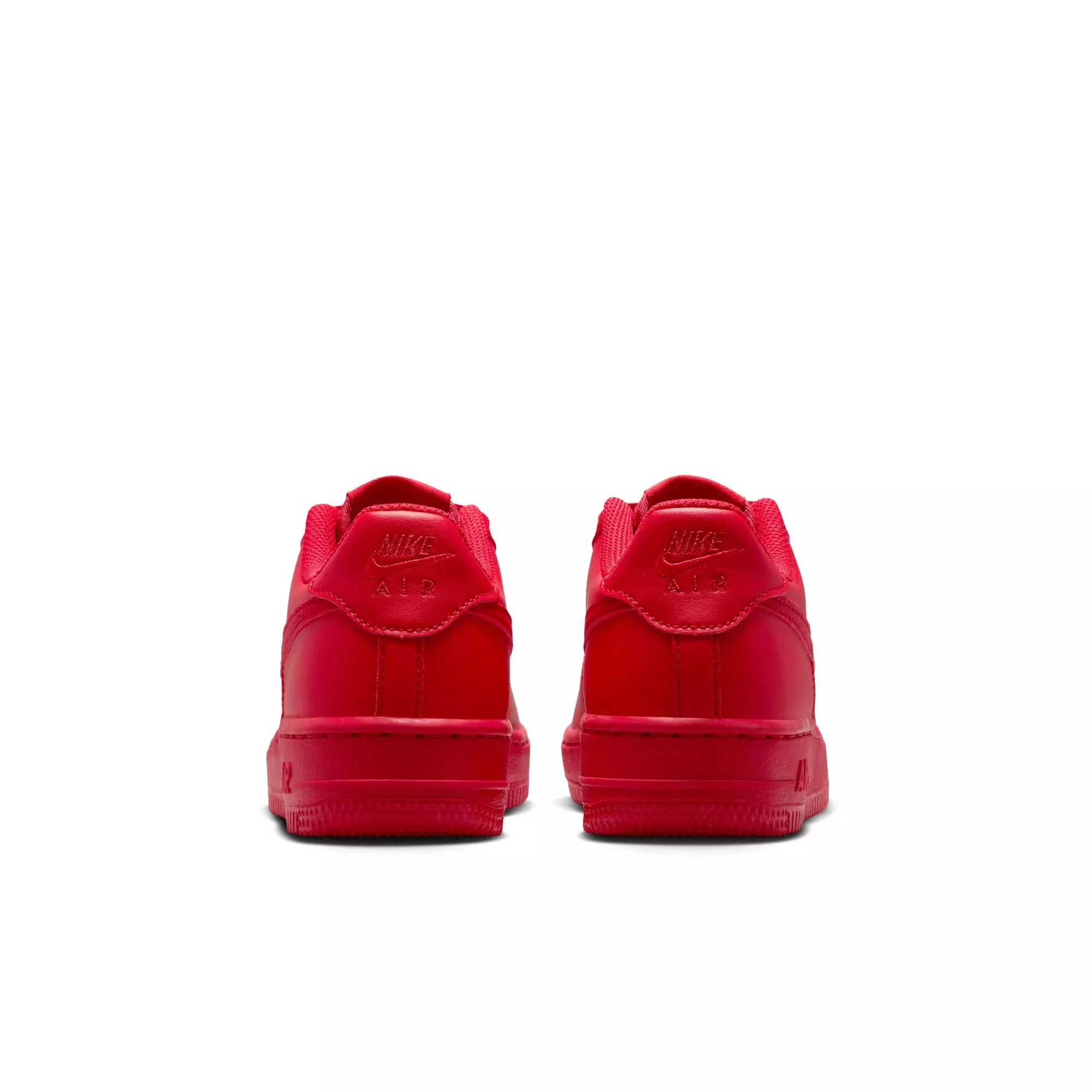 Nike Air Force 1 "University Red/Black" Grade School Boys' Shoe - RED