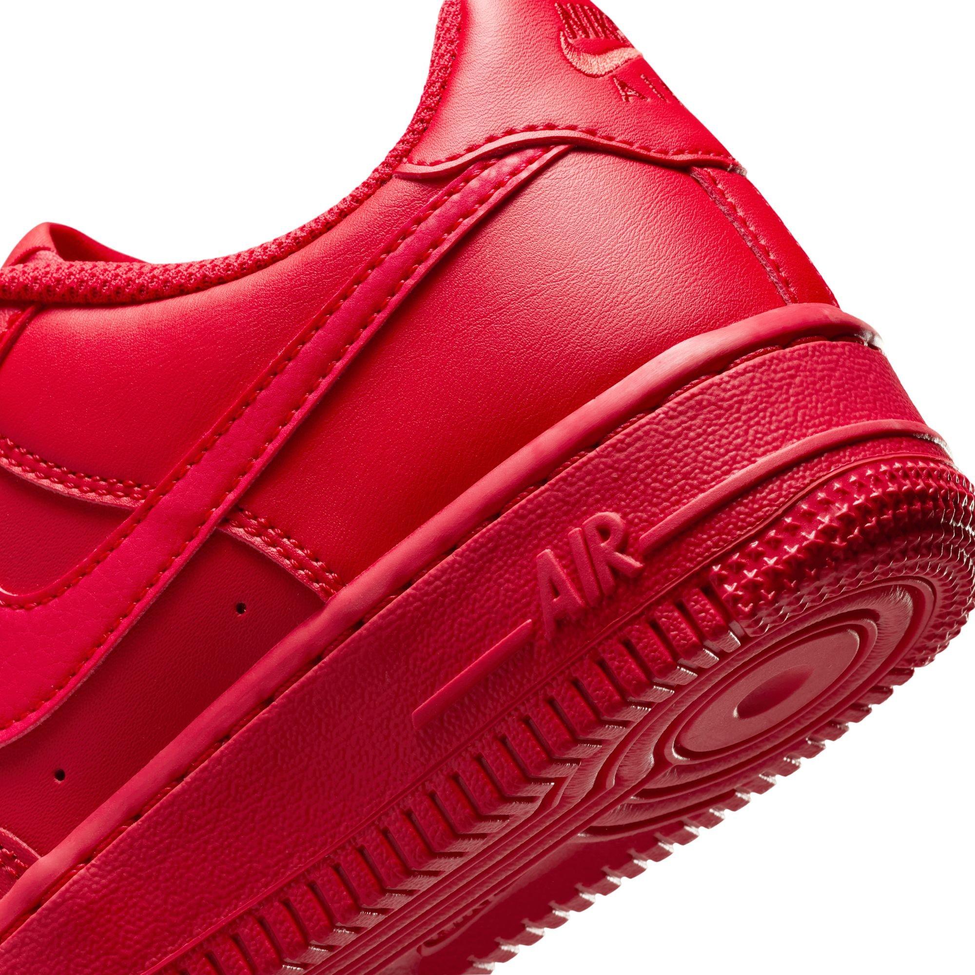 Nike Air Force 1 "University Red/Black" Grade School Boys' Shoe - RED Thumbnail View 10