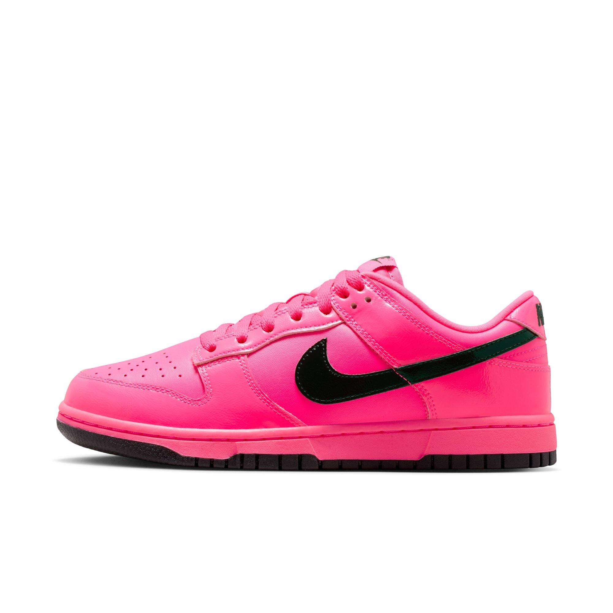 Nike Dunk Low "Pink Blast/Black" Women's Shoe - PINK/BLACK Thumbnail View 3