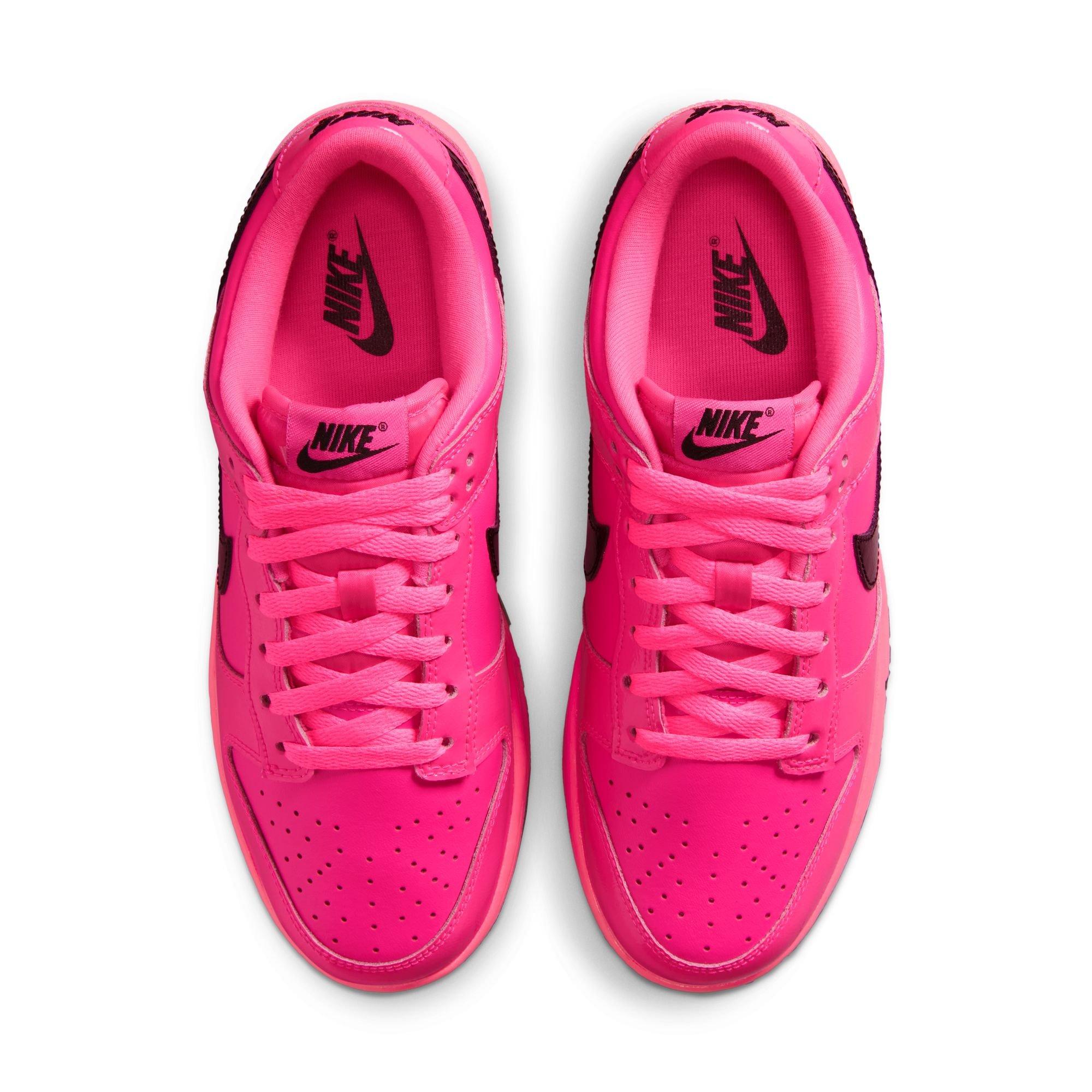Nike Dunk Low "Pink Blast/Black" Women's Shoe - PINK/BLACK Thumbnail View 6