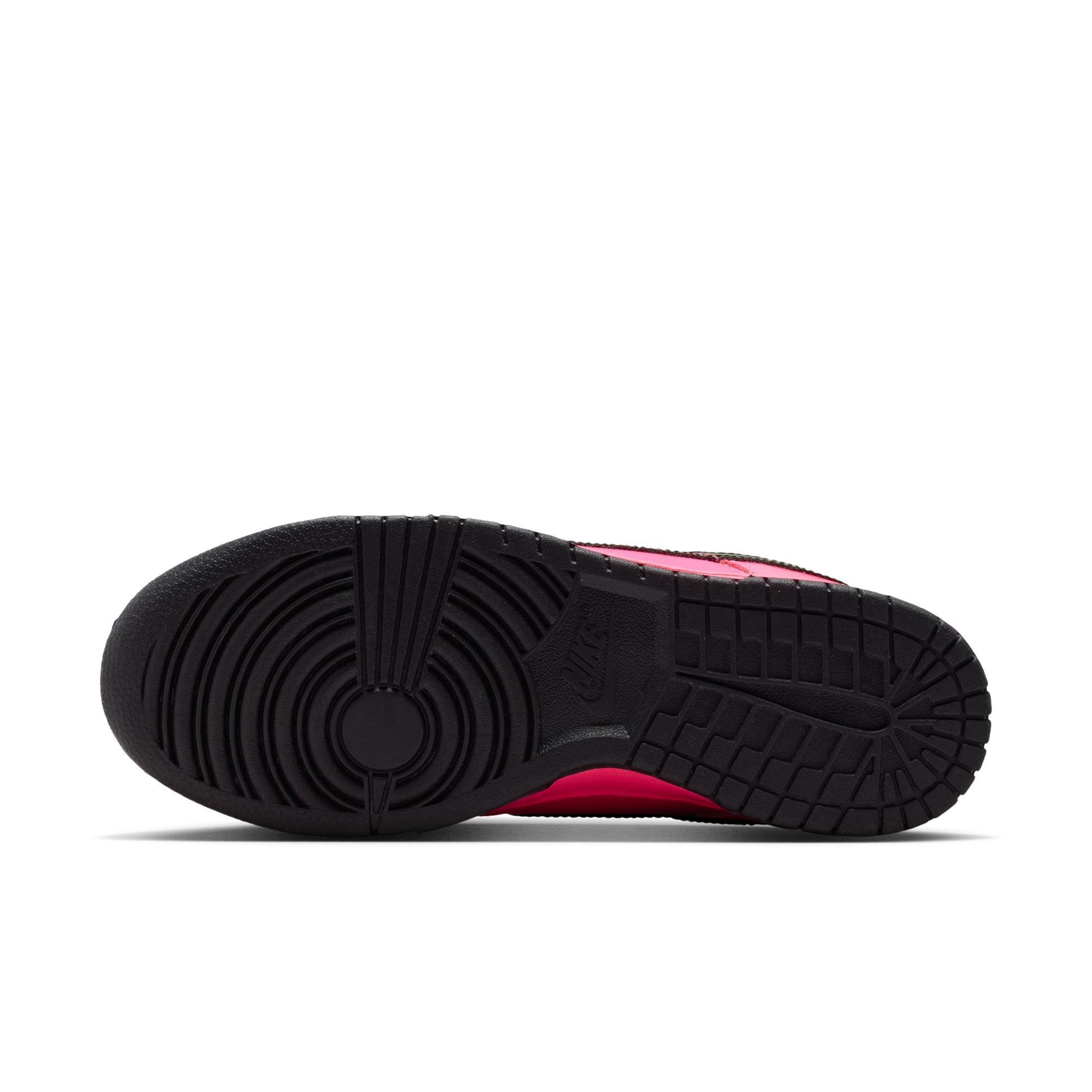 Nike Dunk Low "Pink Blast/Black" Women's Shoe - PINK/BLACK Thumbnail View 8