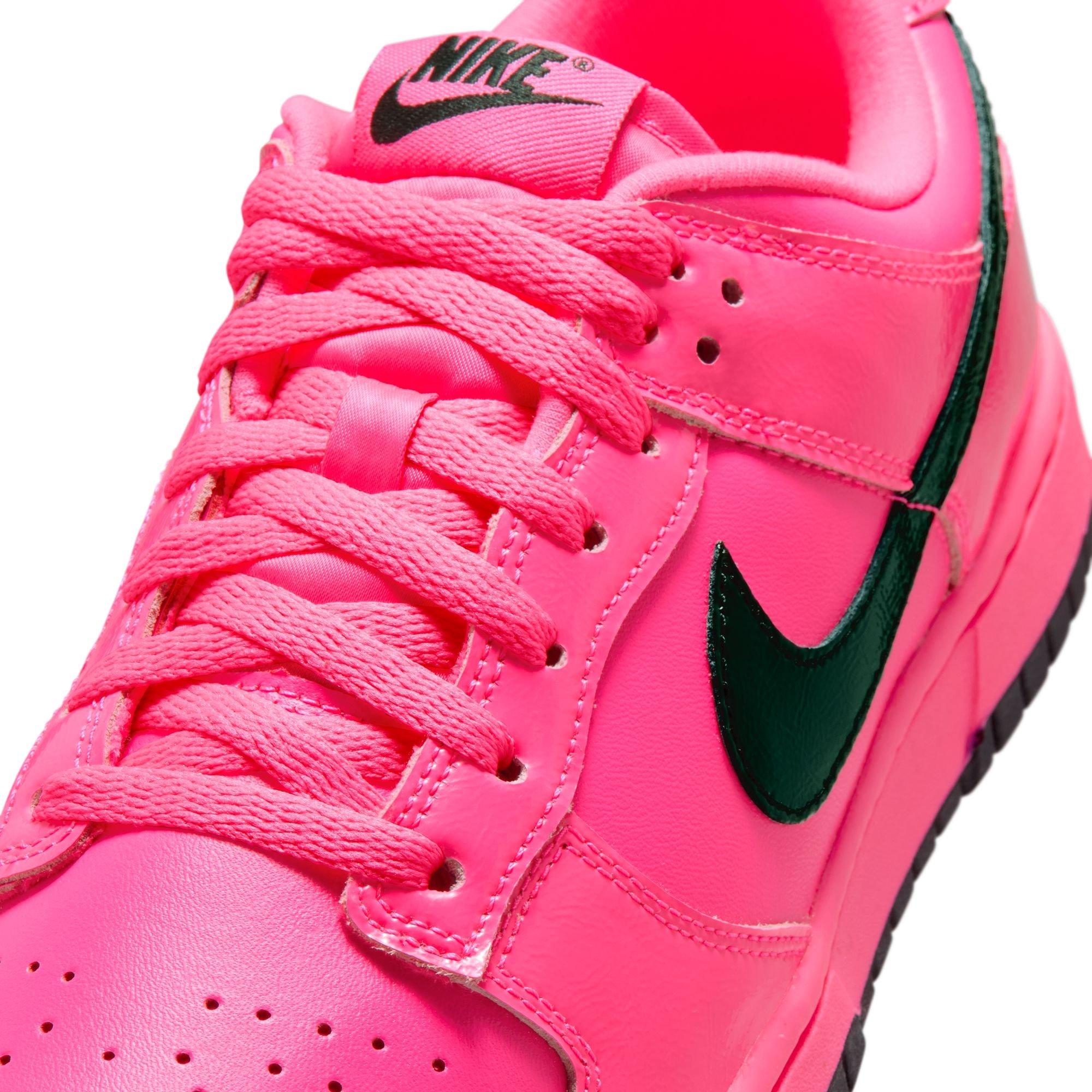 Nike Dunk Low "Pink Blast/Black" Women's Shoe - PINK/BLACK Thumbnail View 9