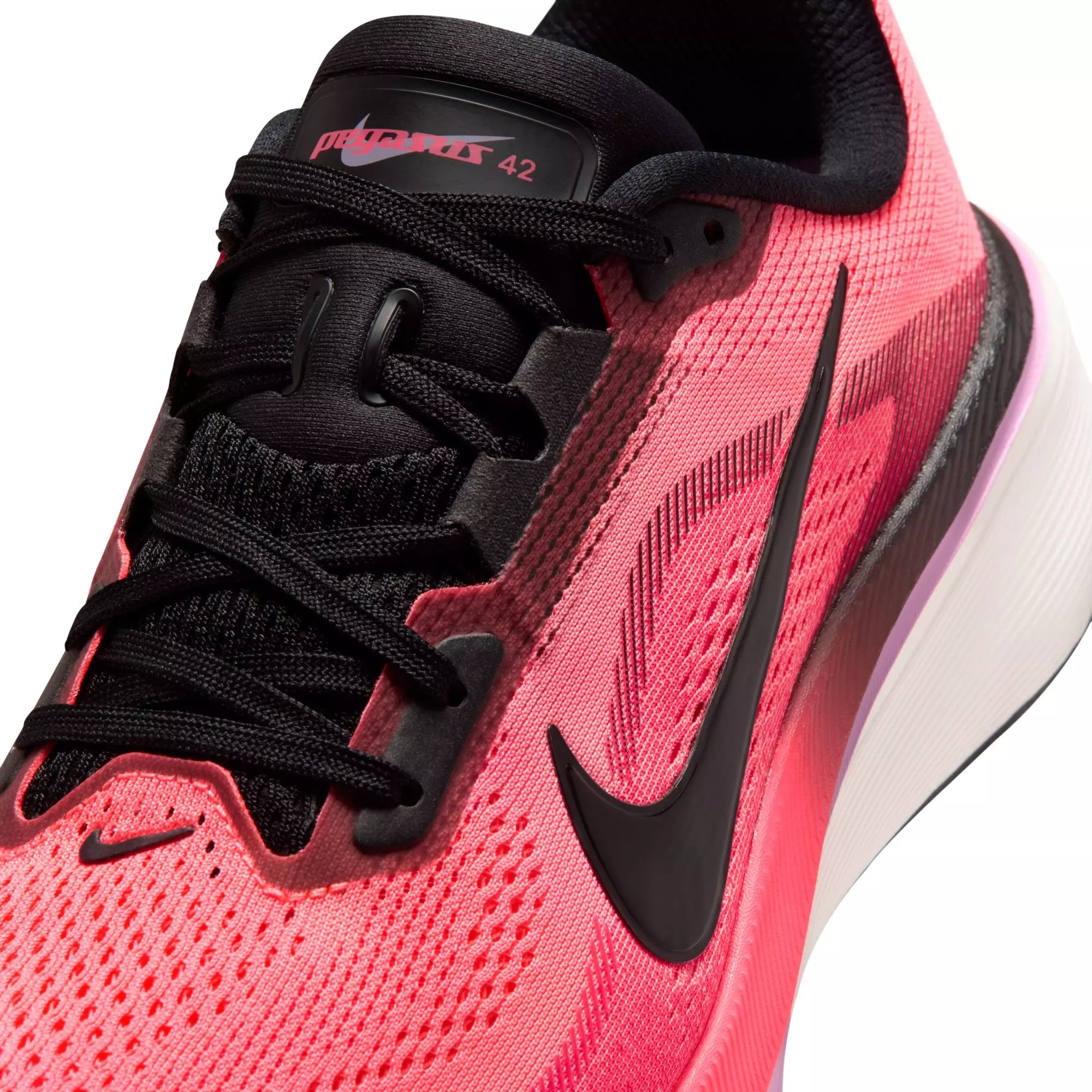 Nike Pegasus 42 "Lava Glow" Women's Road Running Shoe - LAVA GLOW/BLACK/FLASH CRIMSON/LT MAGENTA