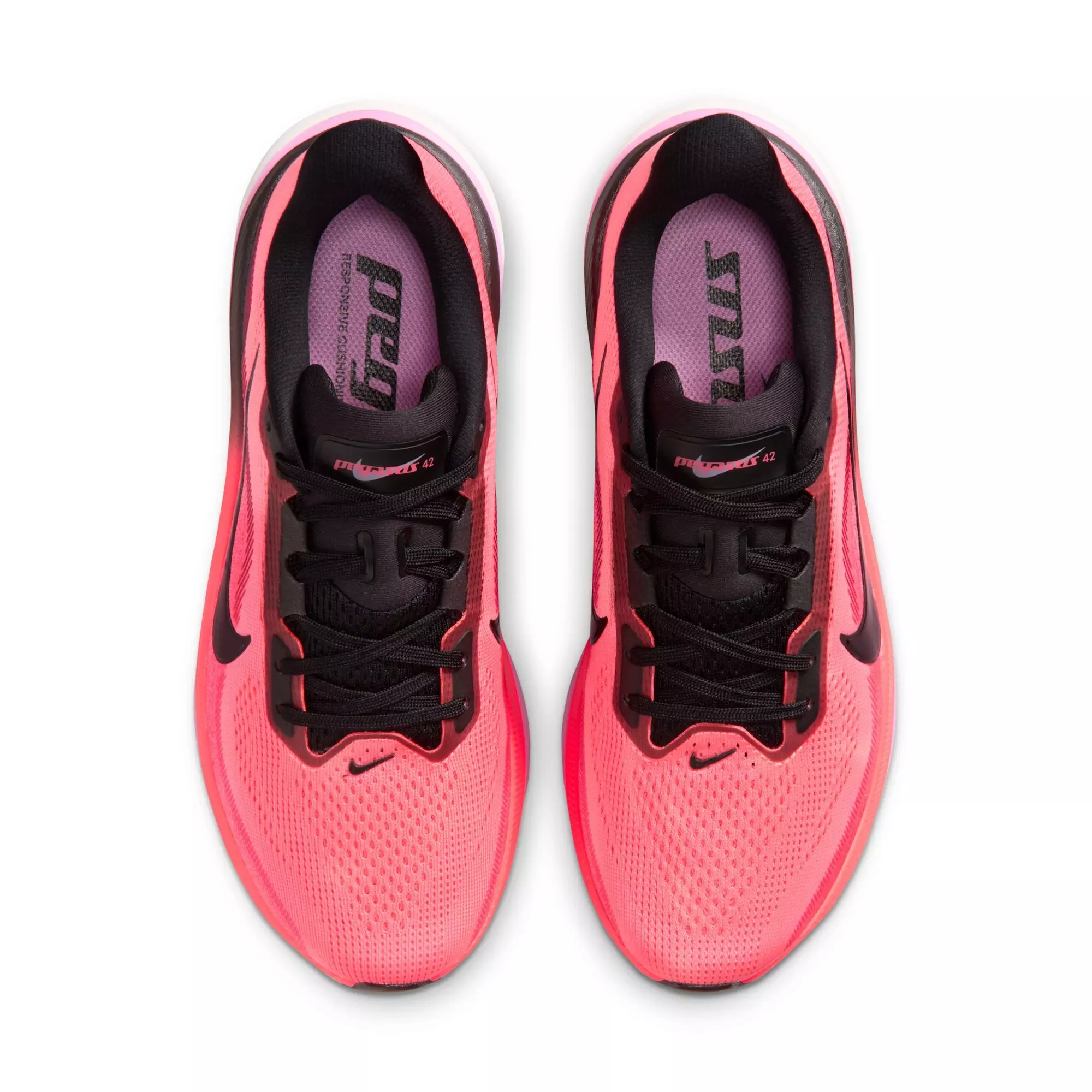 Nike Pegasus 42 "Lava Glow" Women's Road Running Shoe - LAVA GLOW/BLACK/FLASH CRIMSON/LT MAGENTA