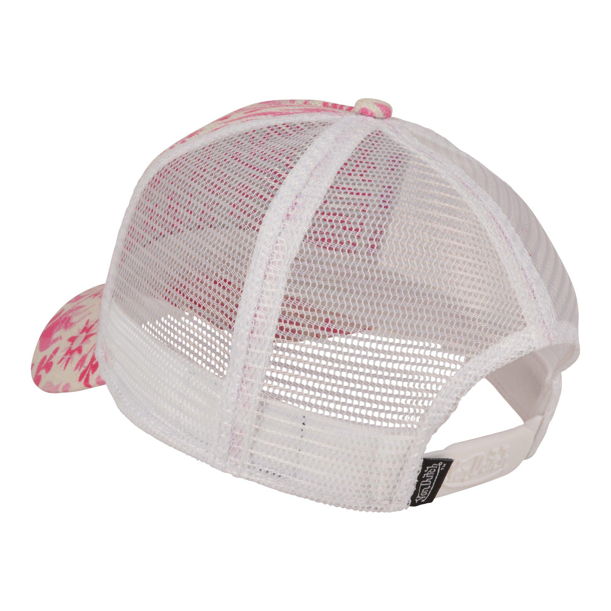 Von Dutch Burnbloom Trucker Snapback Hat-Pink - PINK Thumbnail View 4