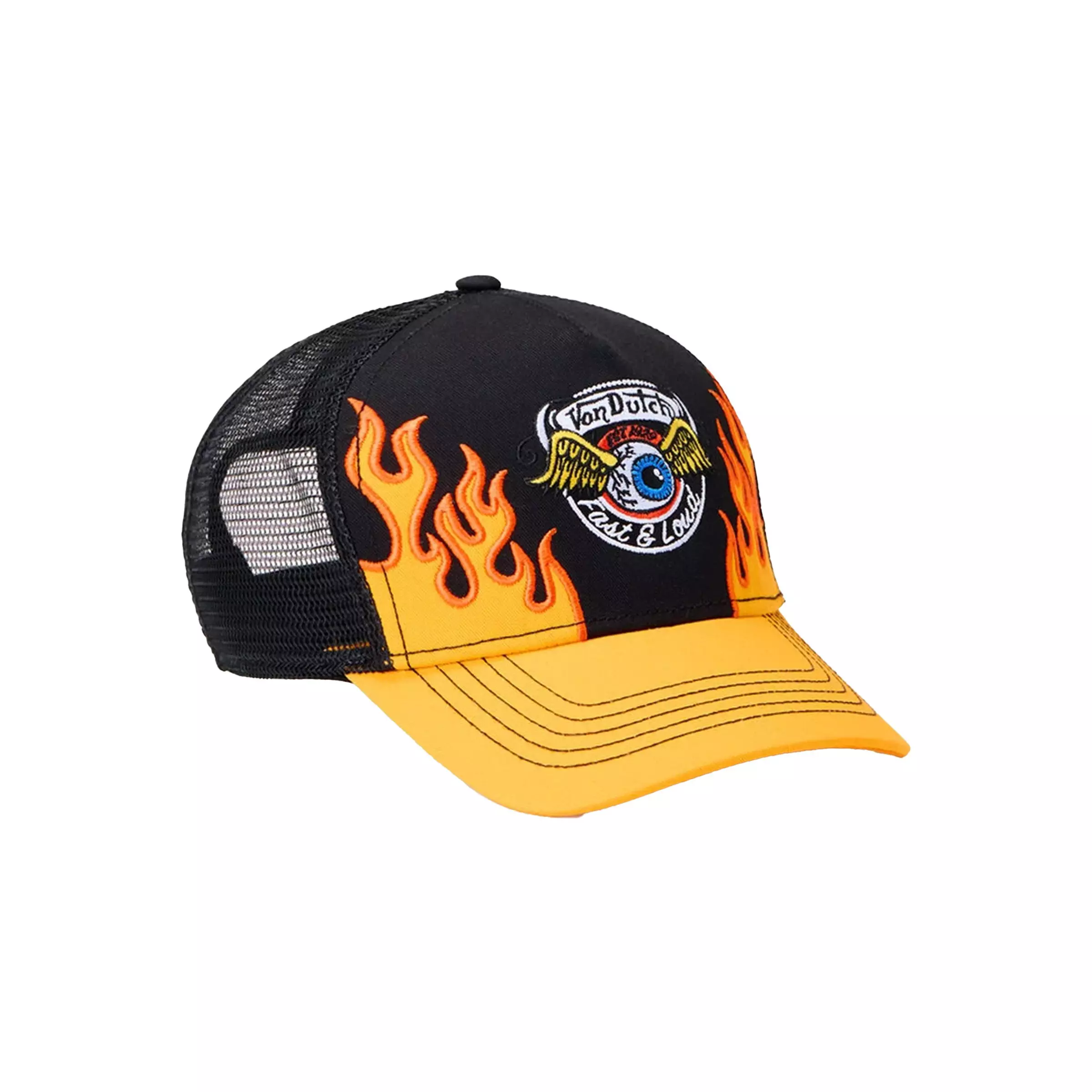 VD HEAT FLAMES TRKR-BLK - BLACK/RED