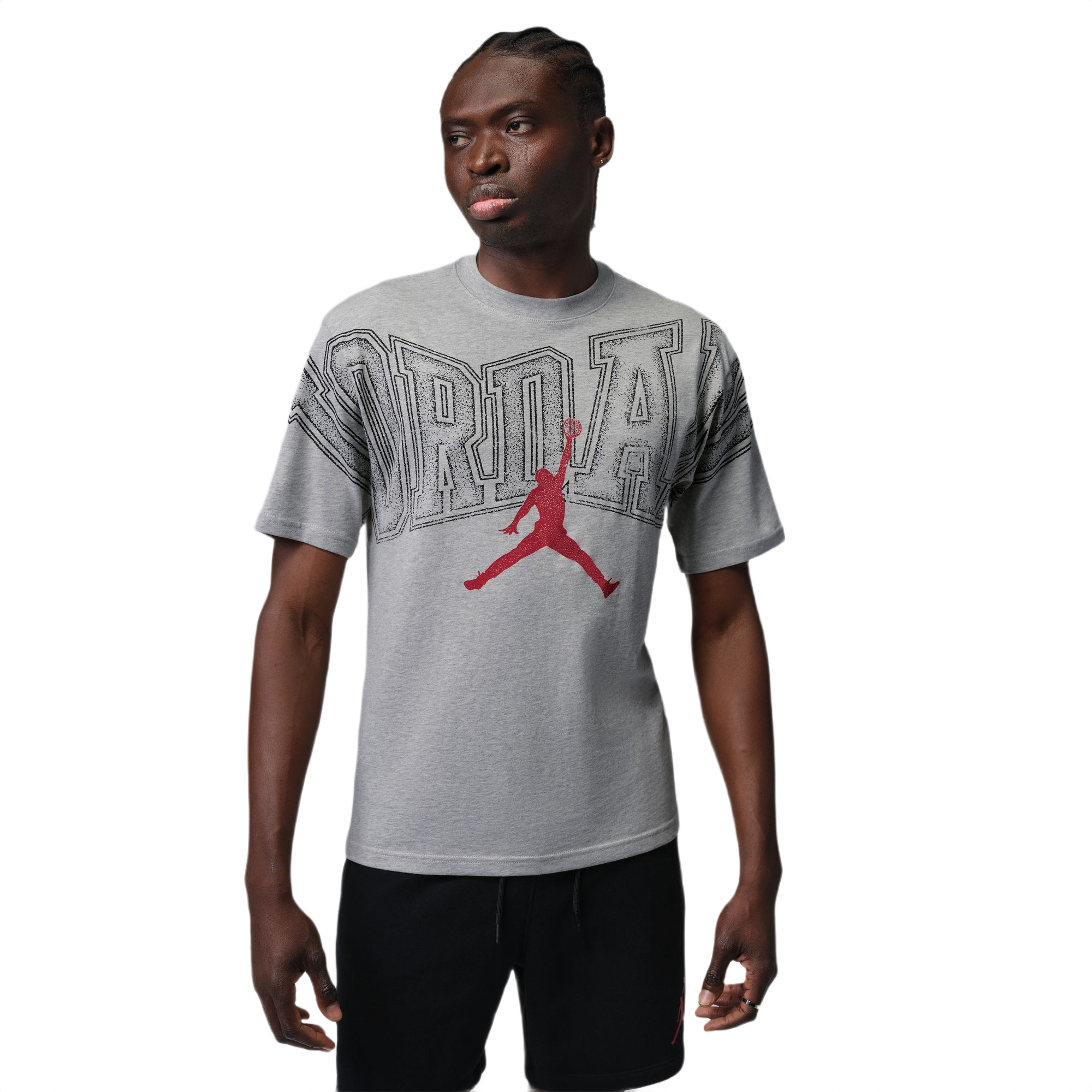 Jordan Men's Graphic Tee - Grey - GREY Thumbnail View 1