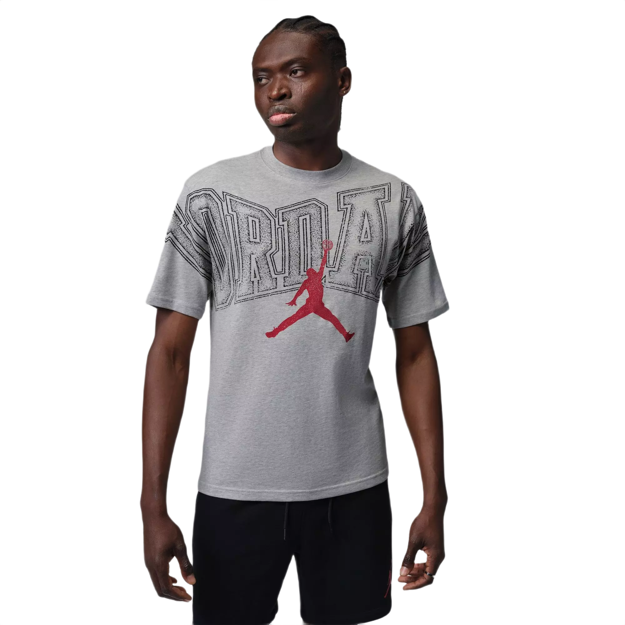 Jordan Men's Graphic Tee - Grey - GREY