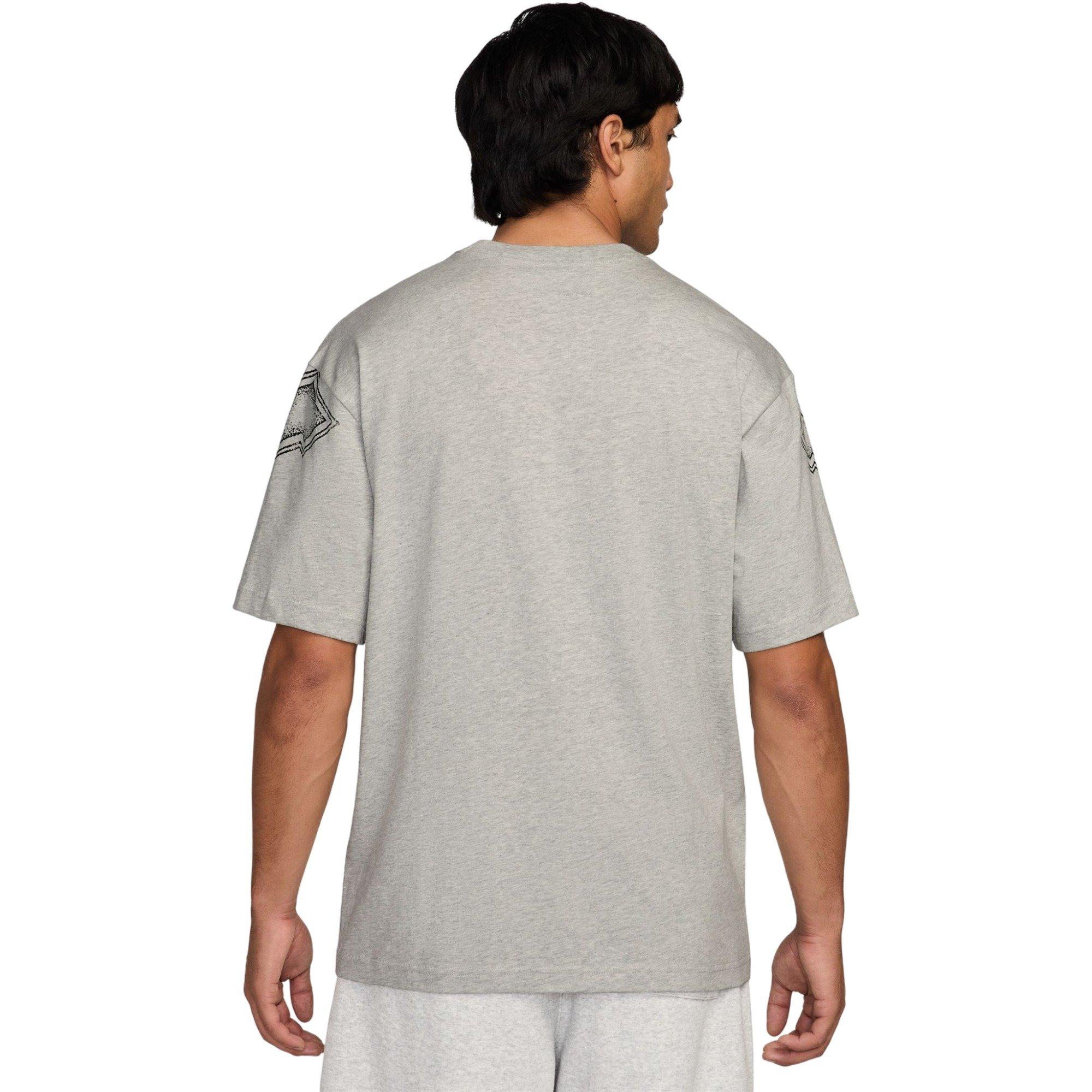Jordan Men's Graphic Tee-Grey - GREY Thumbnail View 2
