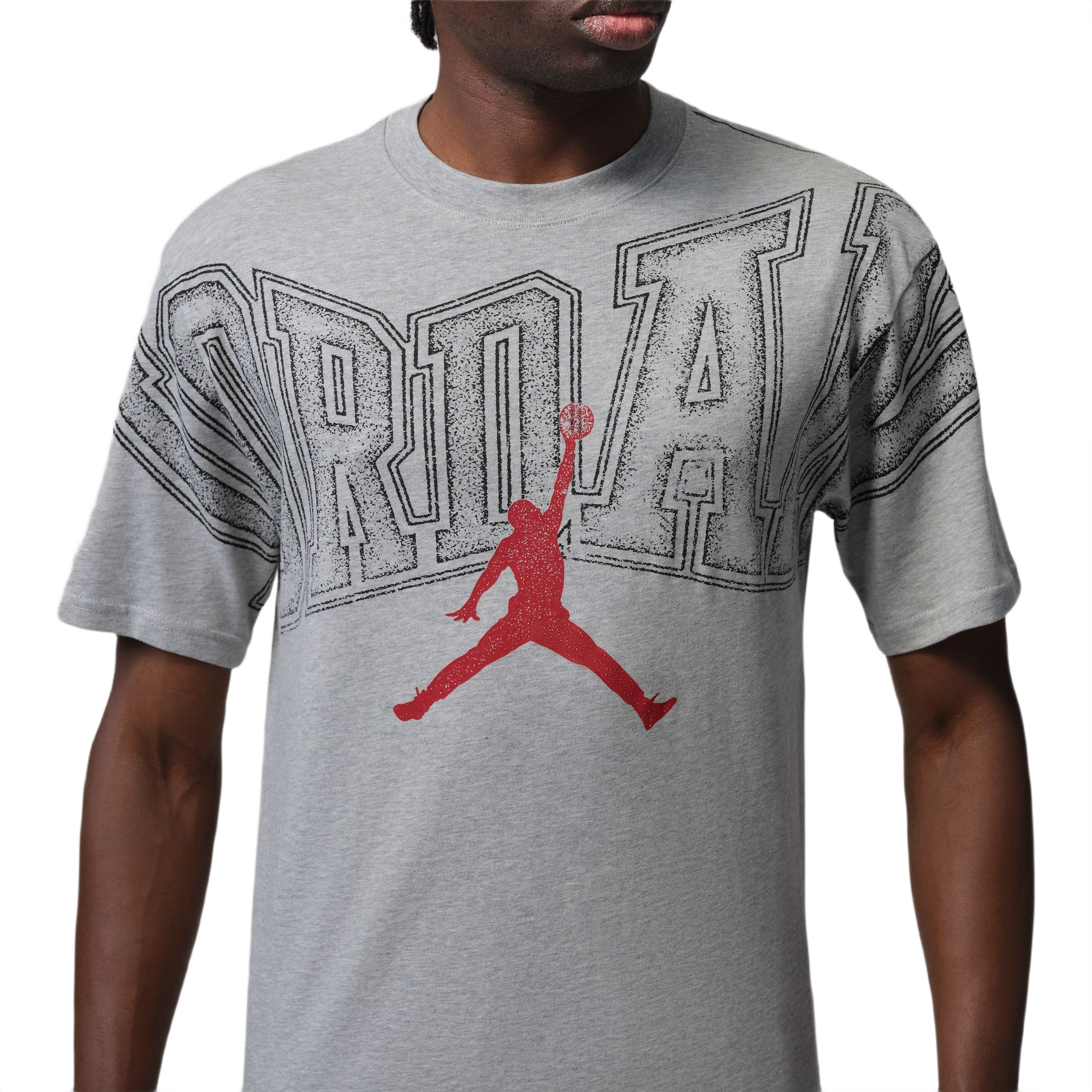 Jordan Men's Graphic Tee - Grey - GREY Thumbnail View 4