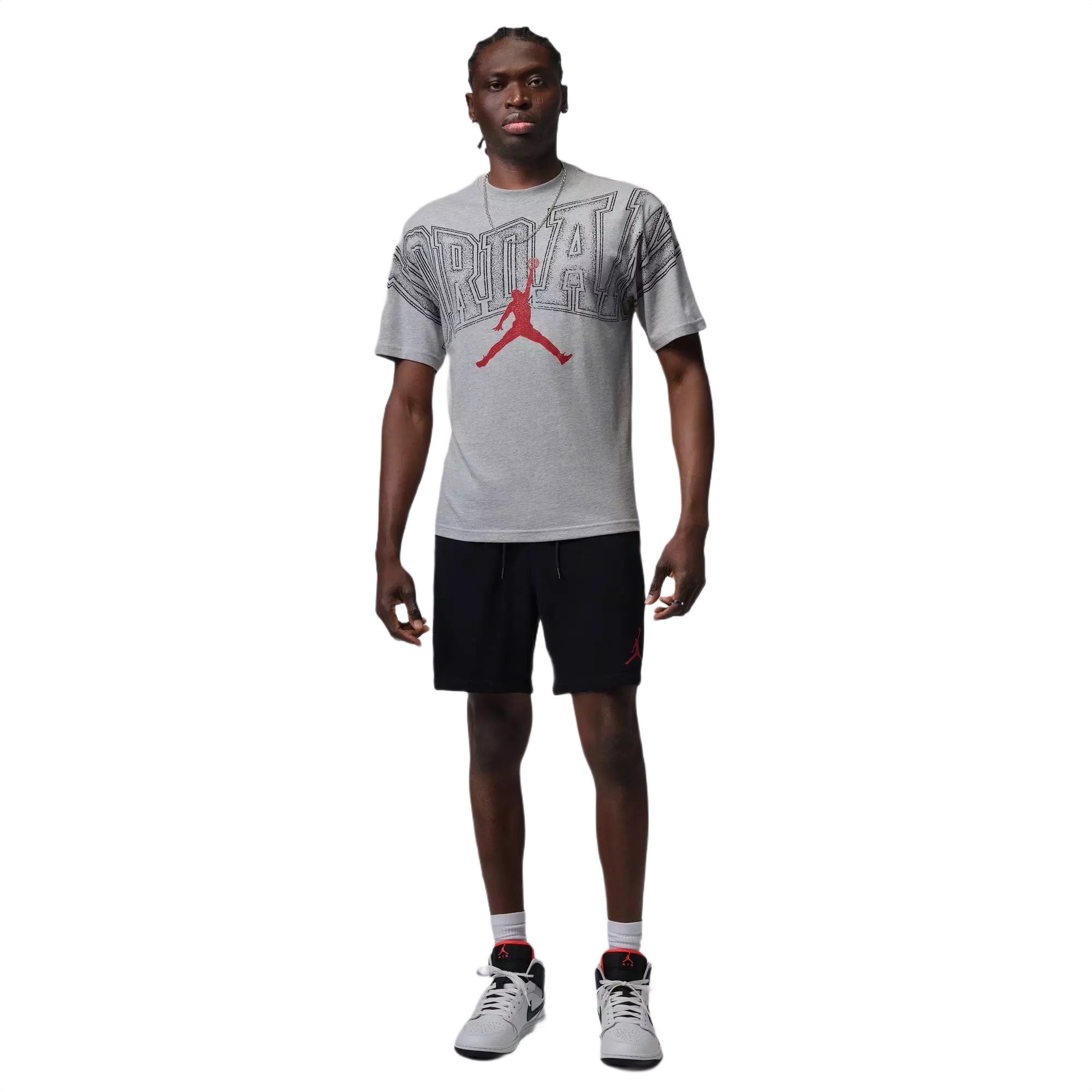 Jordan Men's Graphic Tee - Grey - GREY