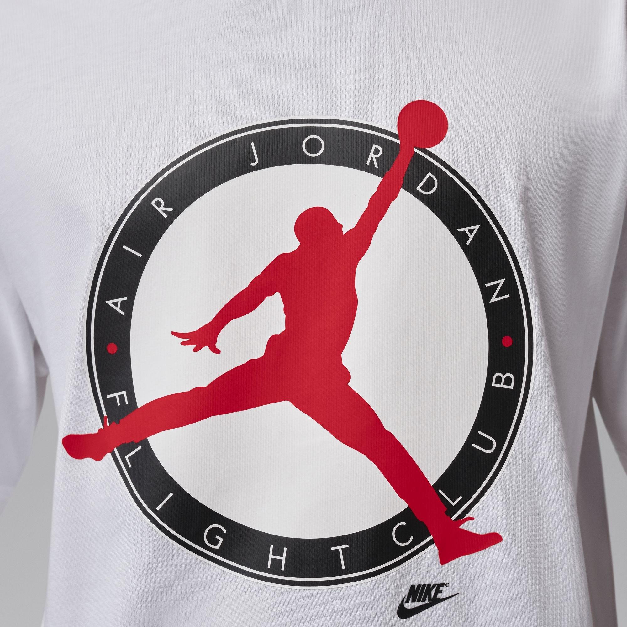 Jordan Men's Flight Club Tee - White - WHITE Thumbnail View 4