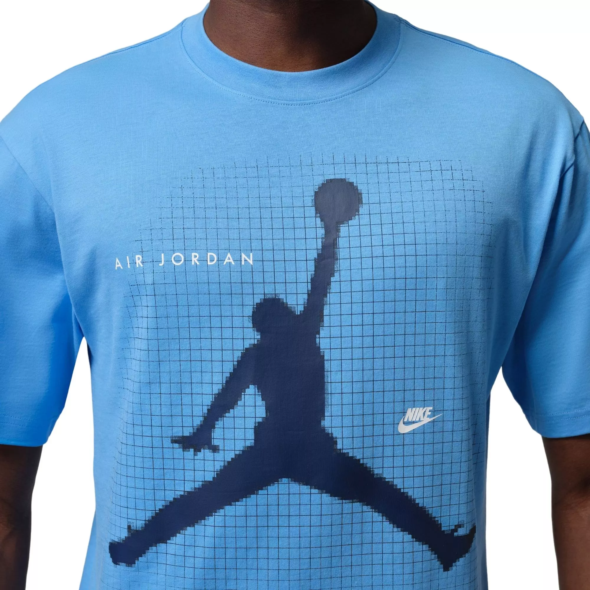 Jordan Men's Swoosh Graphic Tee - BLUE