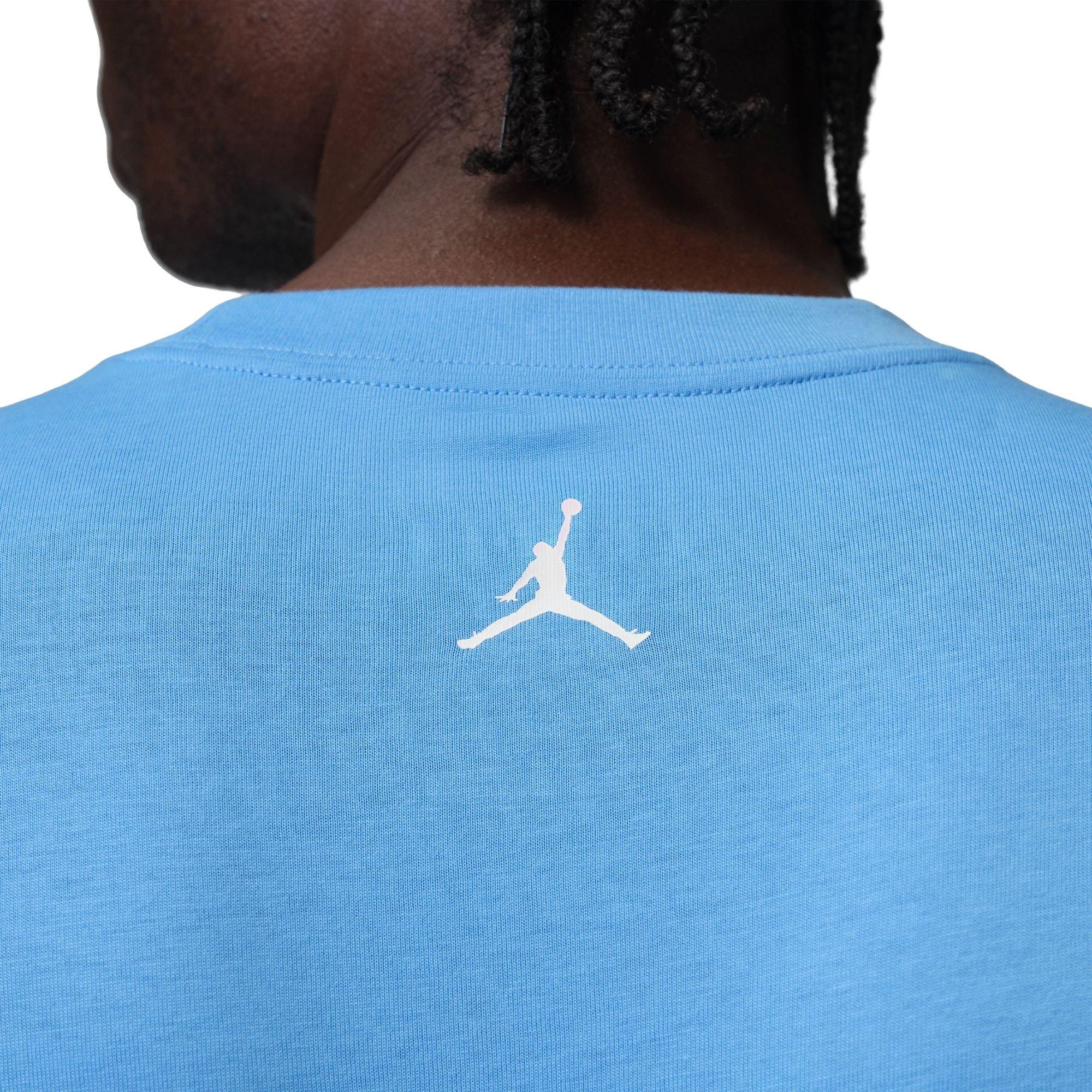 Jordan Men's Swoosh Graphic Tee - BLUE Thumbnail View 5