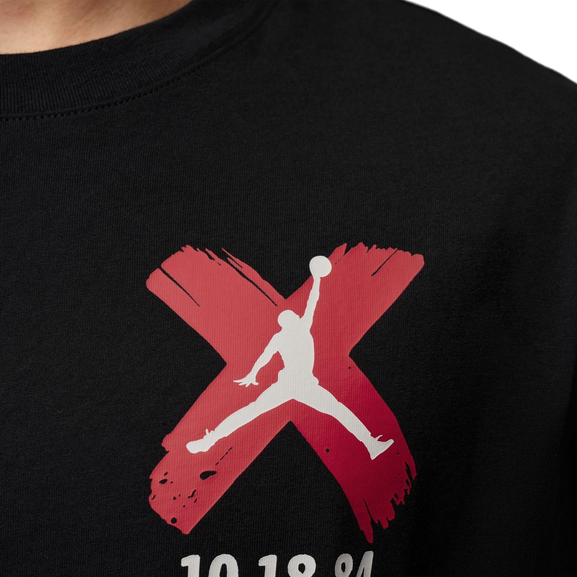 Jordan Men's Brooklyn Banned Tee - BLACK Thumbnail View 4