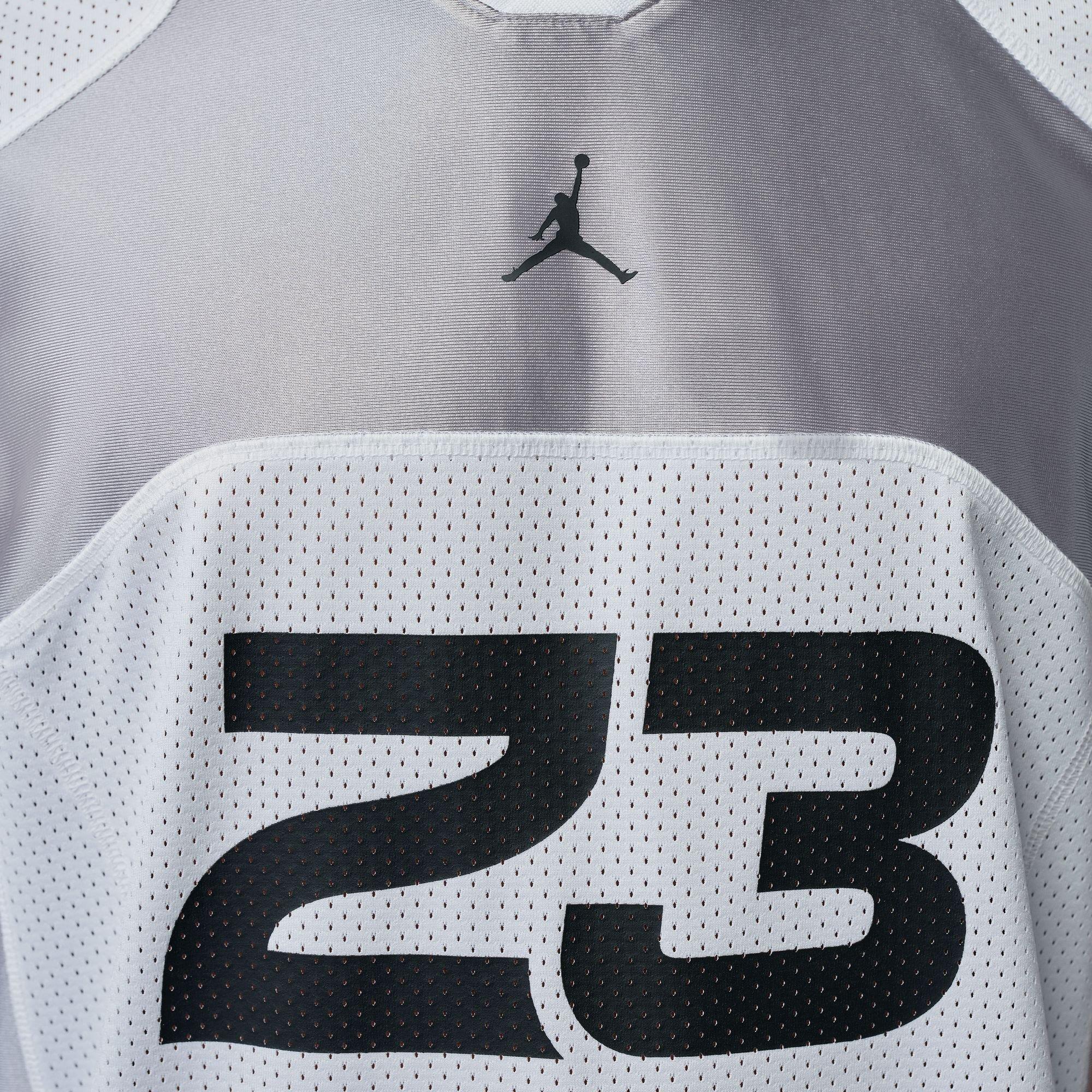 Jordan Men's Flight Jersey Top - GREY Thumbnail View 4