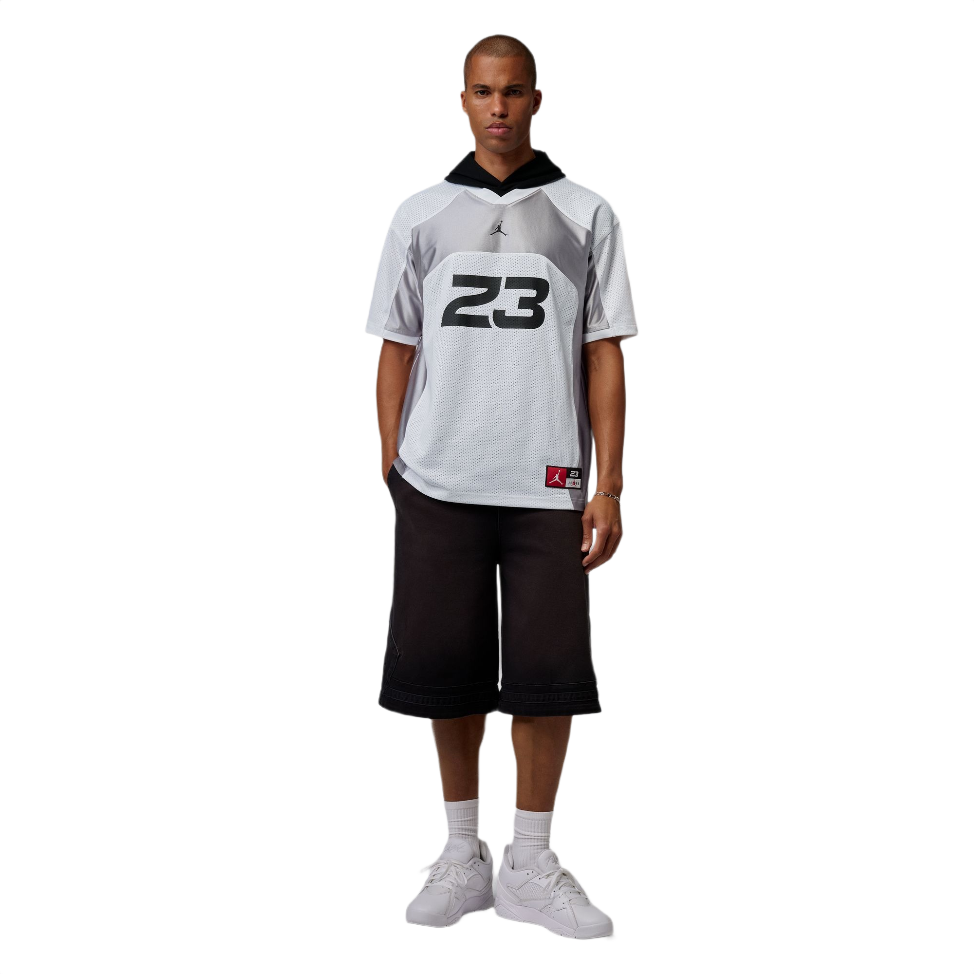 Jordan Men's Flight Jersey Top - GREY Thumbnail View 7
