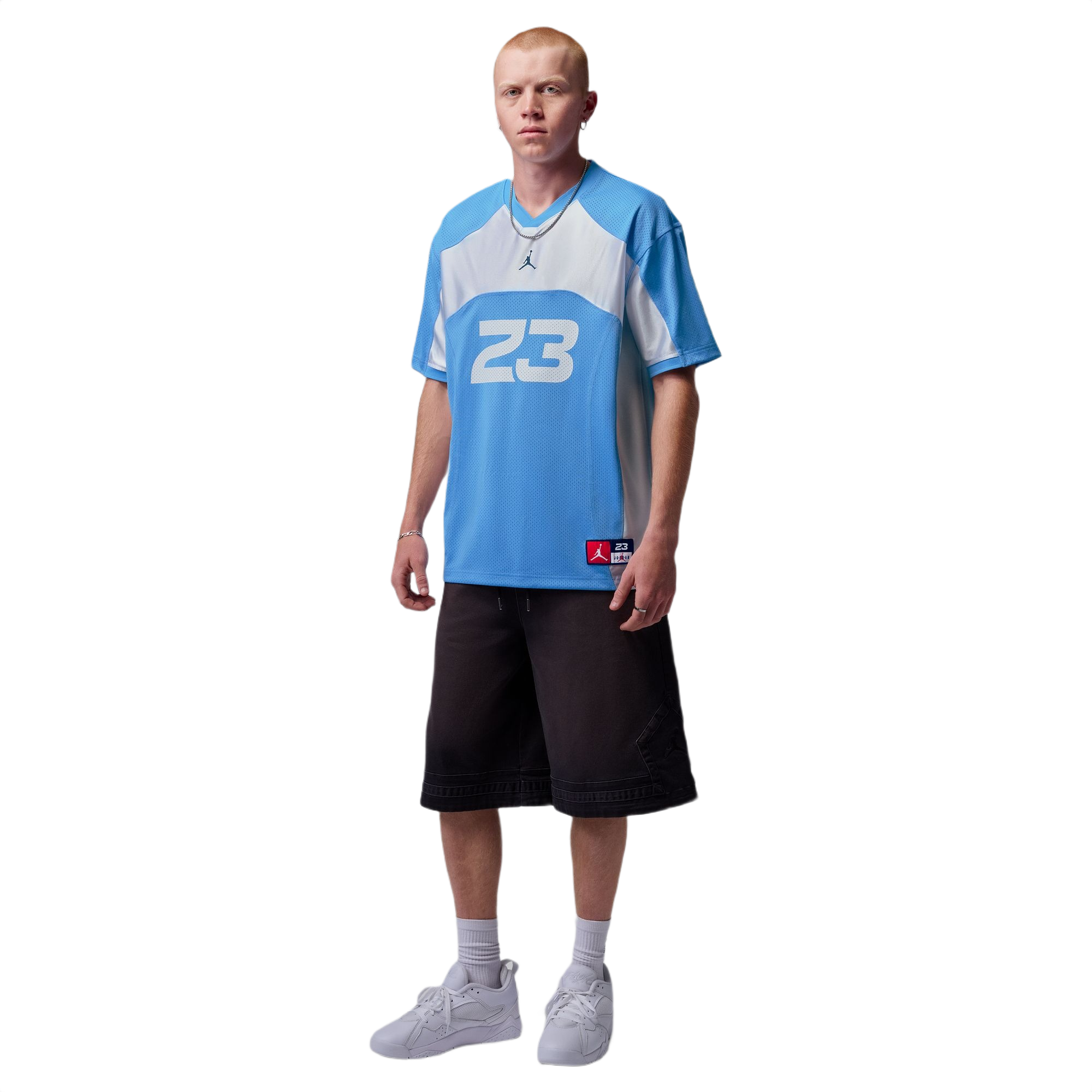 Jordan Men's Flight Short-Sleeve Jersey - Lt Blue - LT BLUE Thumbnail View 6