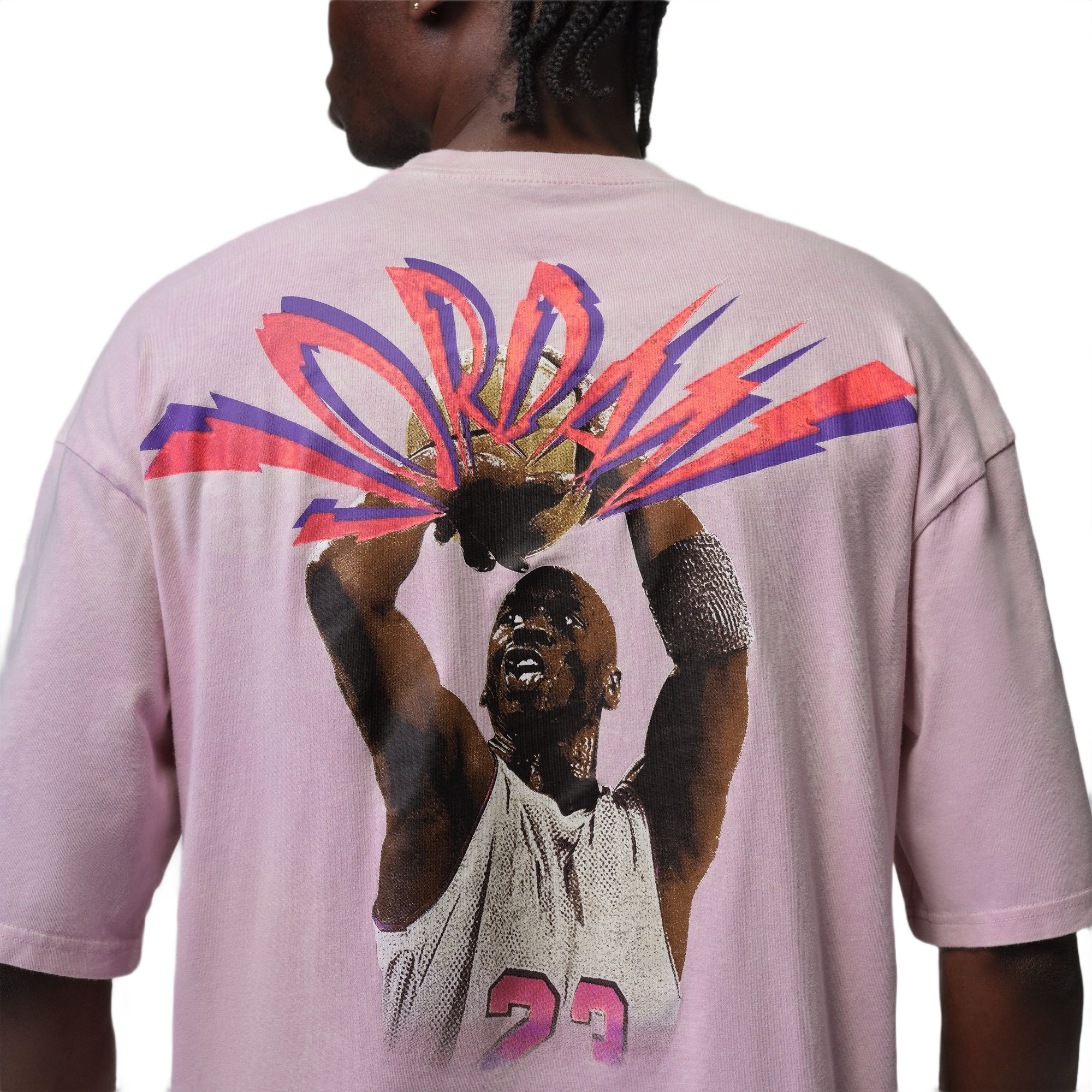 Jordan Men's Flight Tee - PINK Thumbnail View 4