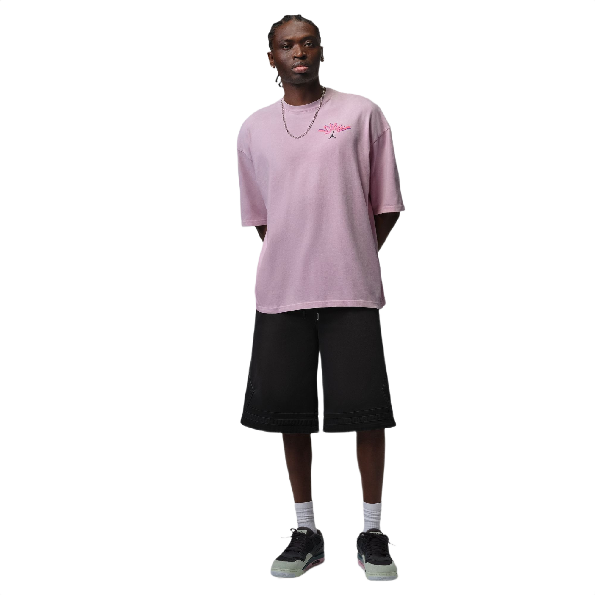 Jordan Men's Flight Tee - PINK Thumbnail View 5