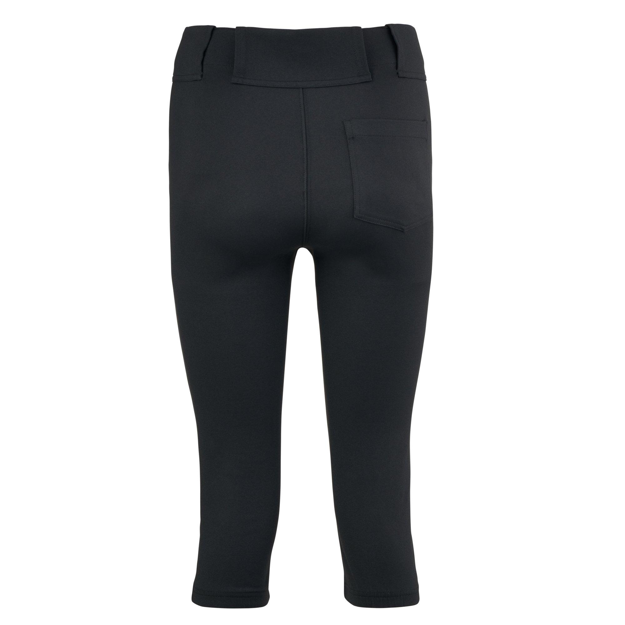 Mizuno Women's Softball Leggings - Black - BLACK Thumbnail View 2