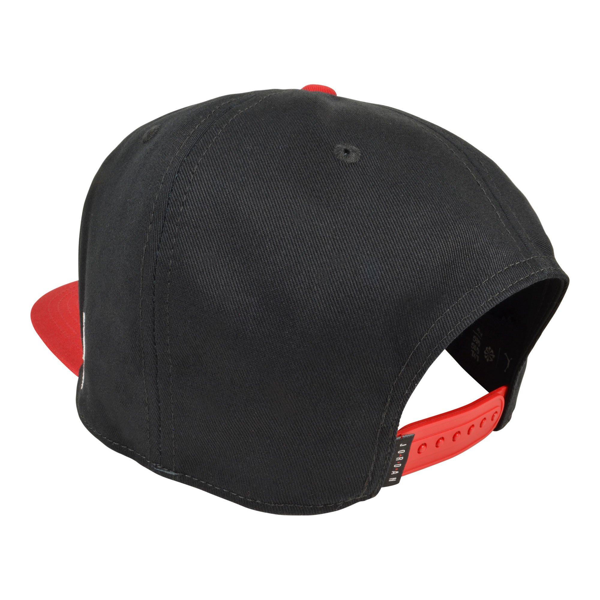 Jordan "Toro Bull" Fitted Hat - Black/Red - BLACK?RED Thumbnail View 3