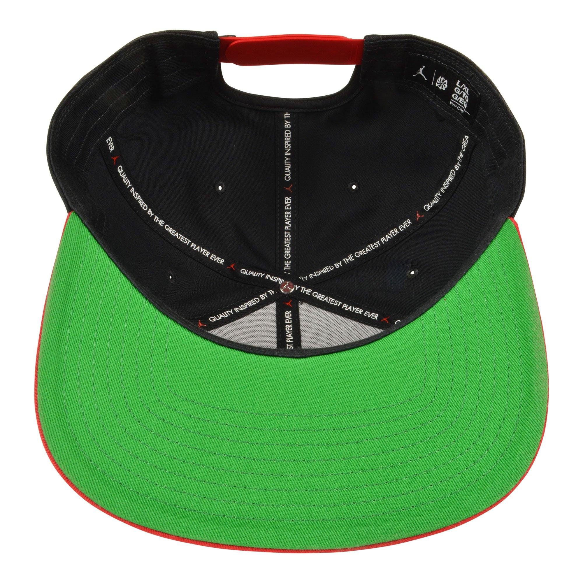 Jordan "Toro Bull" Fitted Hat - Black/Red - BLACK?RED Thumbnail View 5