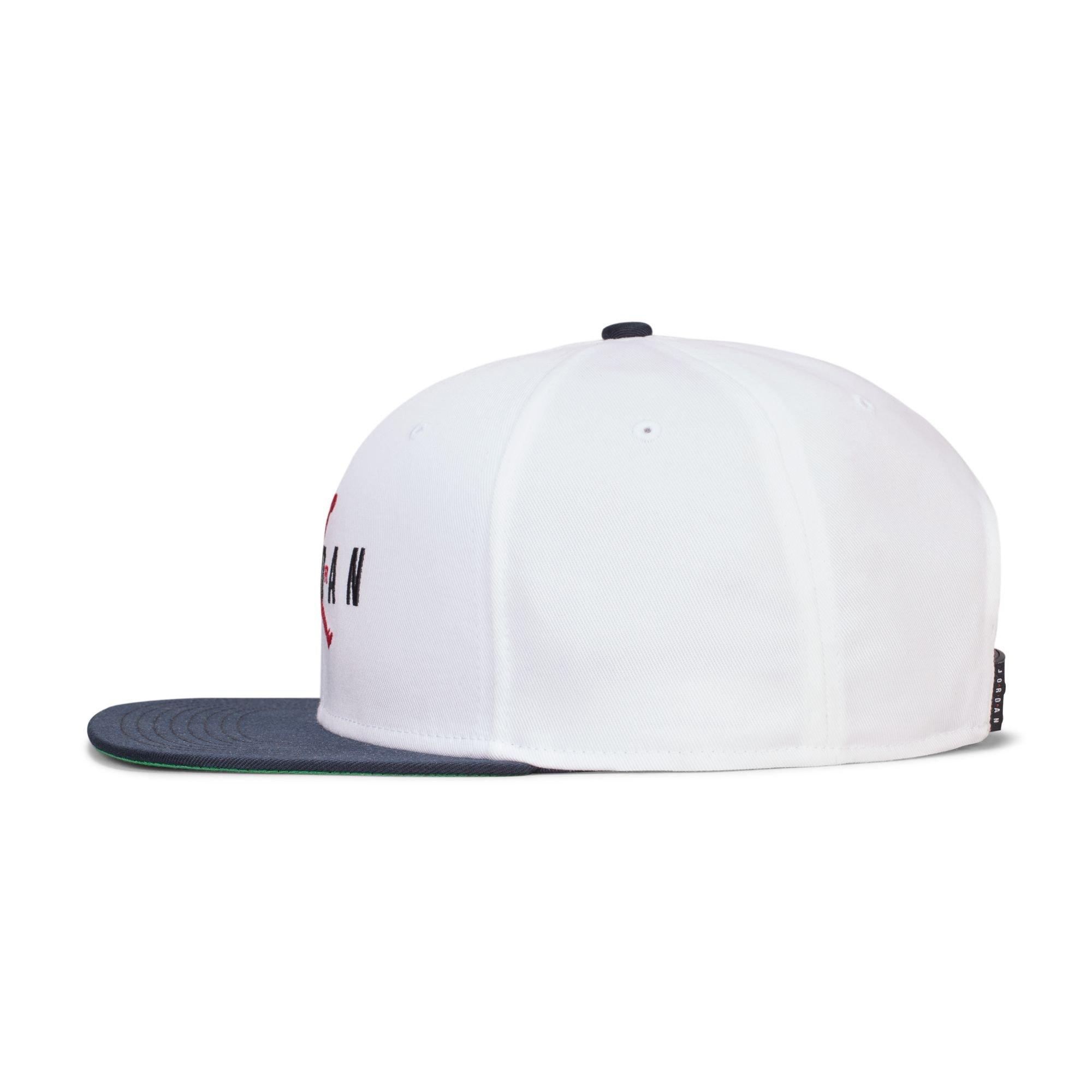 Jordan Jumpman Snapback Pro Cap-White/Black - BLACK/RED Thumbnail View 3