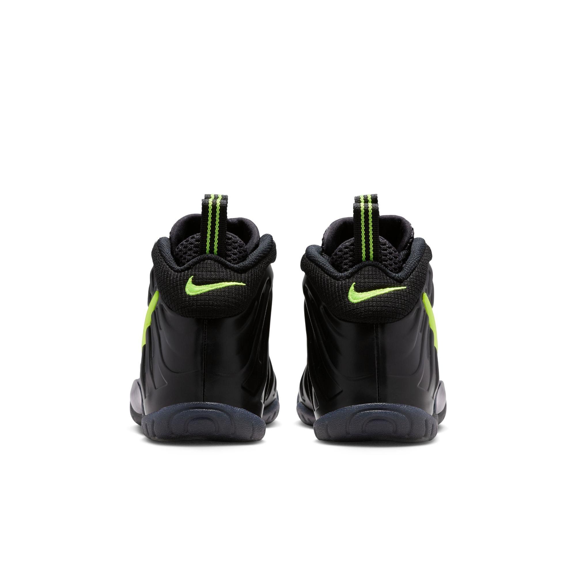 Nike Air Foamposite Pro "Voltage" Grade School Kids' Shoe - BLACK/VOLTAGE YELLOW Thumbnail View 9