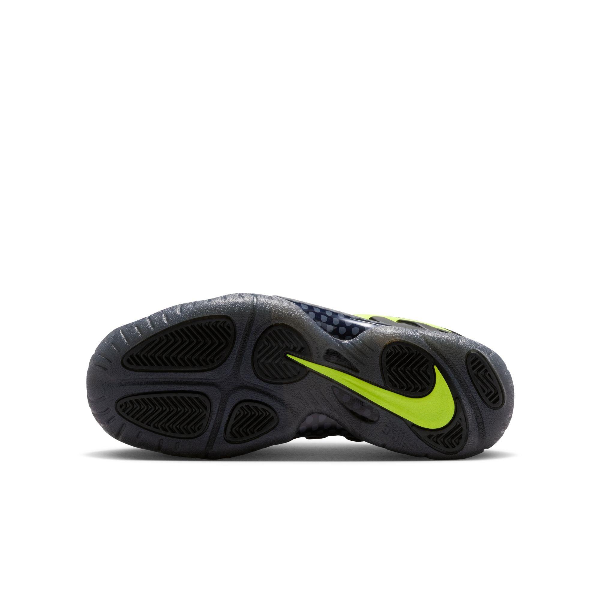 Nike Air Foamposite Pro "Voltage" Grade School Kids' Shoe - BLACK/VOLTAGE YELLOW Thumbnail View 11