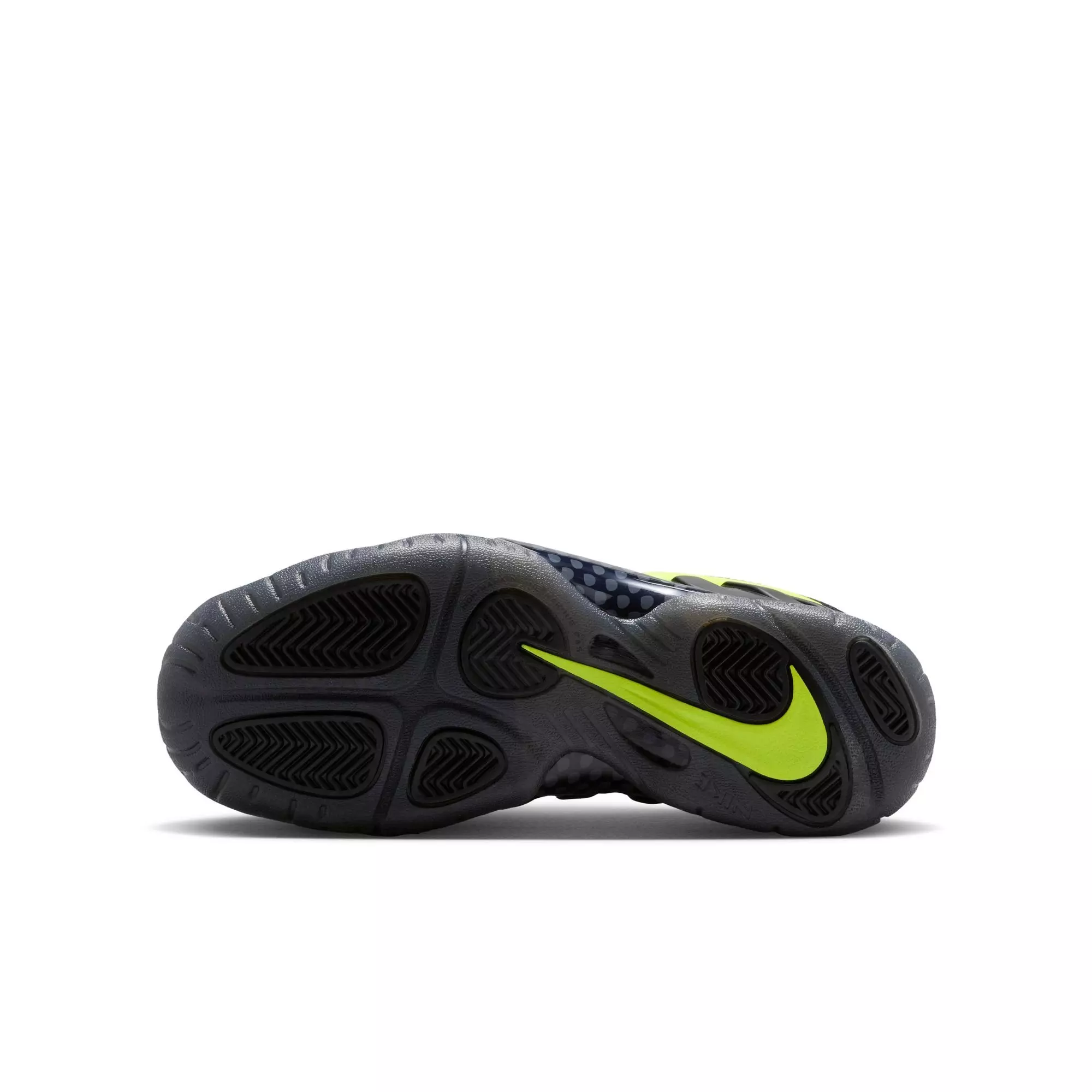 Nike Air Foamposite Pro "Voltage" Grade School Kids' Shoe - BLACK/VOLTAGE YELLOW