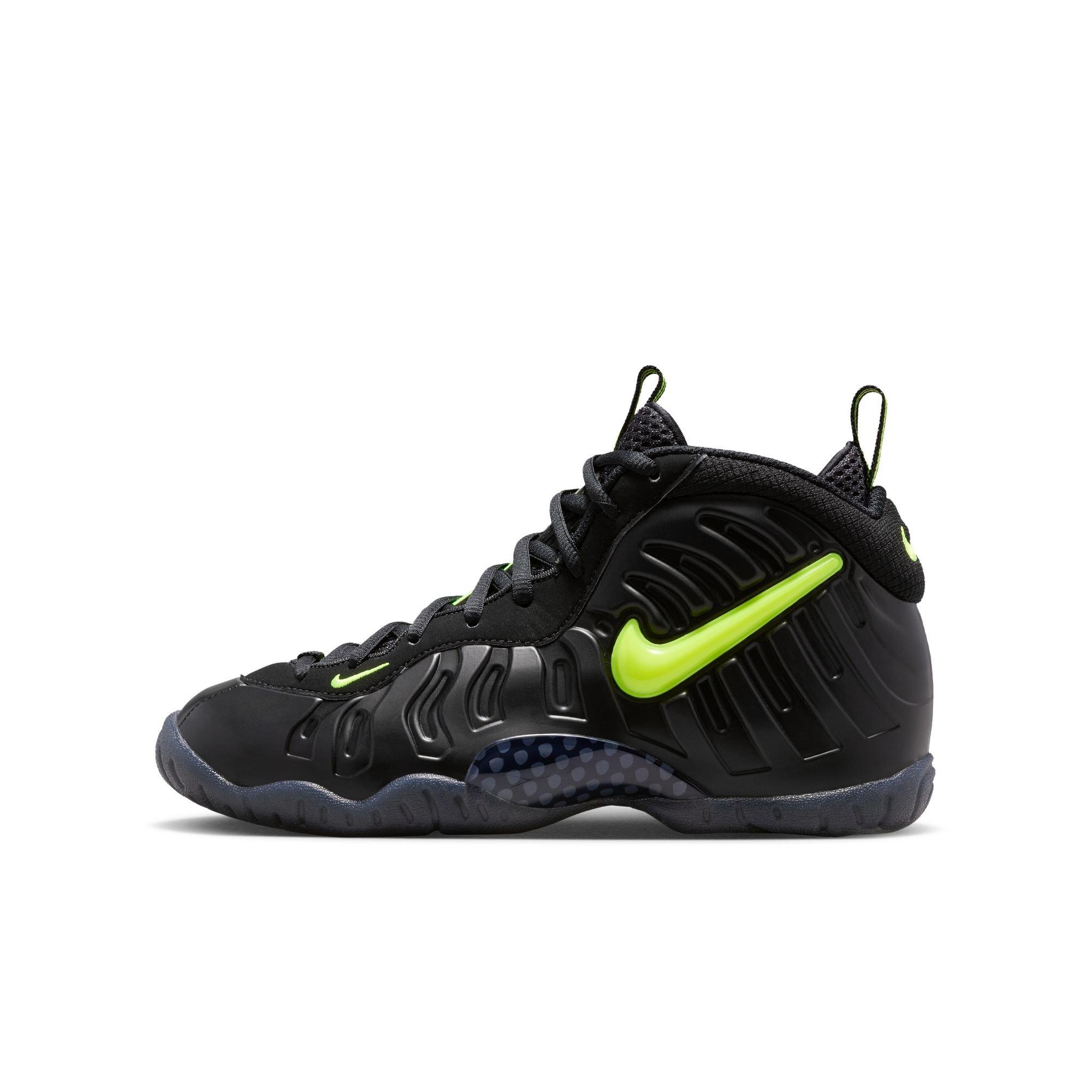 Nike Air Foamposite Pro "Voltage" Grade School Kids' Shoe - BLACK/VOLTAGE YELLOW Thumbnail View 7