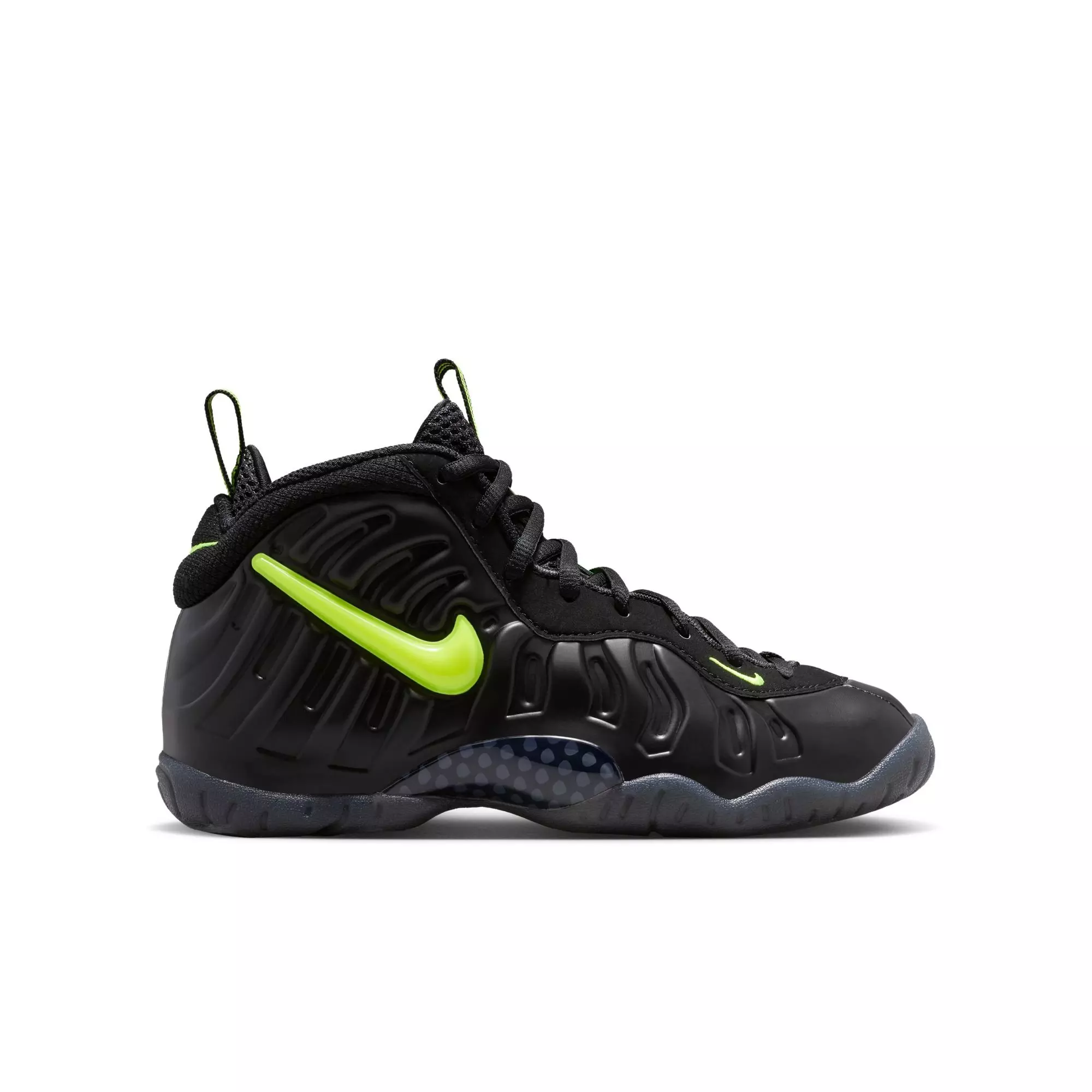 Nike Air Foamposite Pro "Voltage" Grade School Kids' Shoe - BLACK/VOLTAGE YELLOW