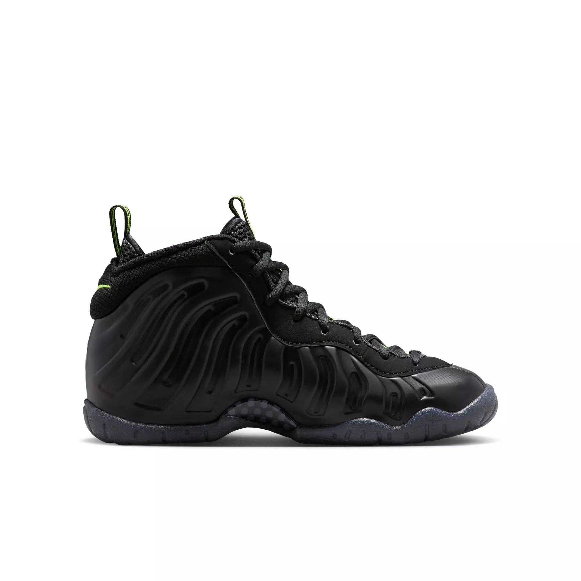Nike Air Foamposite Pro "Voltage" Grade School Kids' Shoe - BLACK/VOLTAGE YELLOW