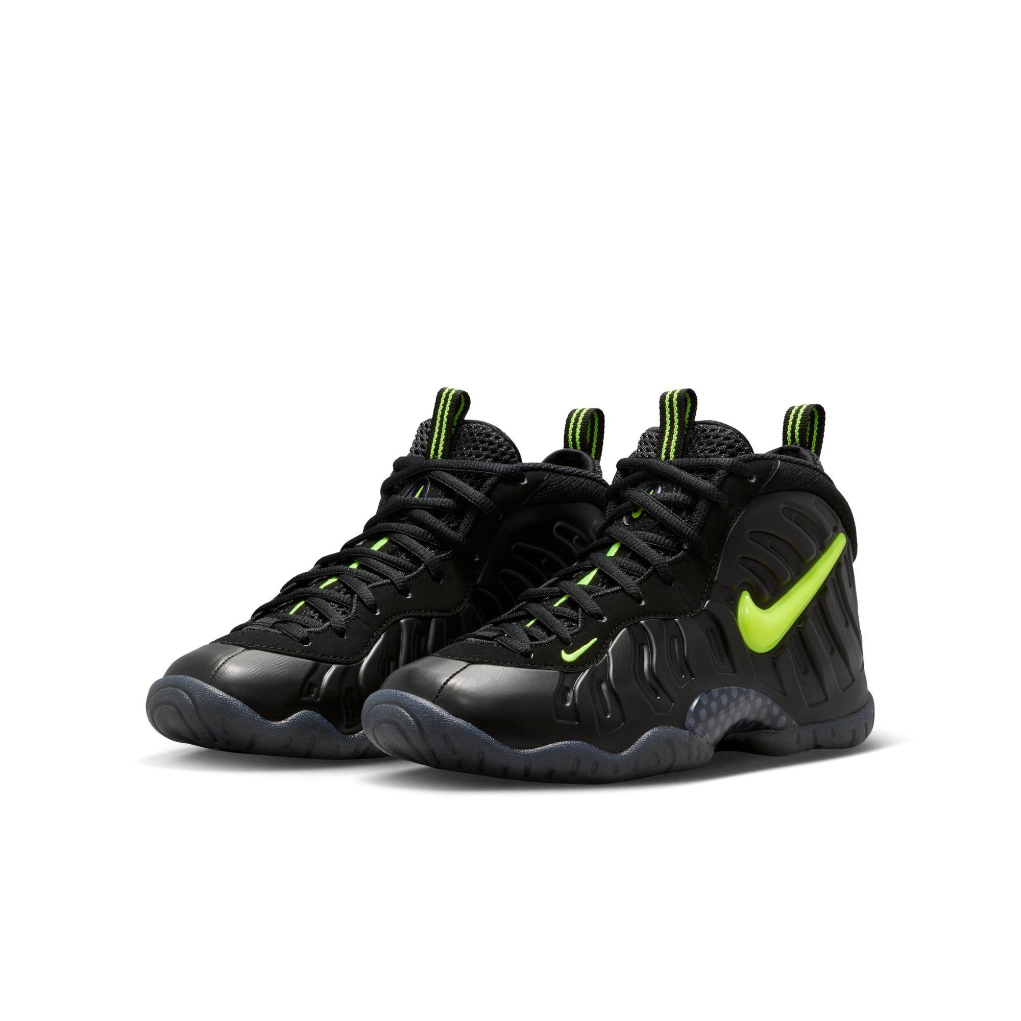 Nike Air Foamposite Pro "Voltage" Grade School Kids' Shoe - BLACK/VOLTAGE YELLOW Thumbnail View 4