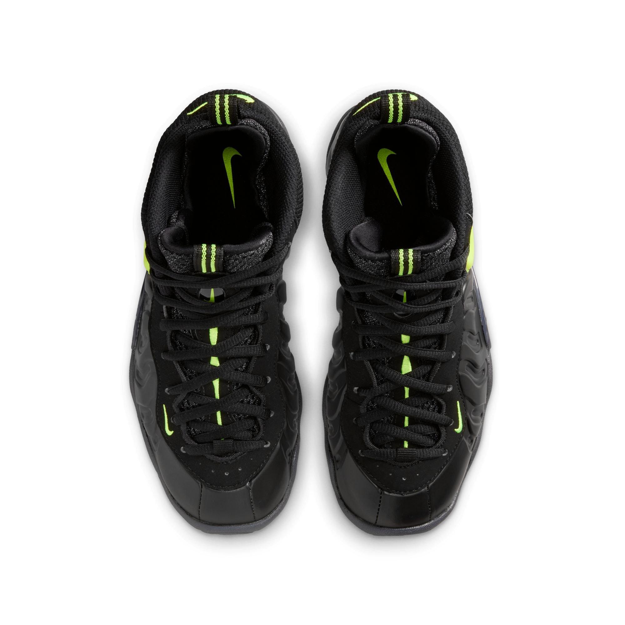 Nike Air Foamposite Pro "Voltage" Grade School Kids' Shoe - BLACK/VOLTAGE YELLOW Thumbnail View 10
