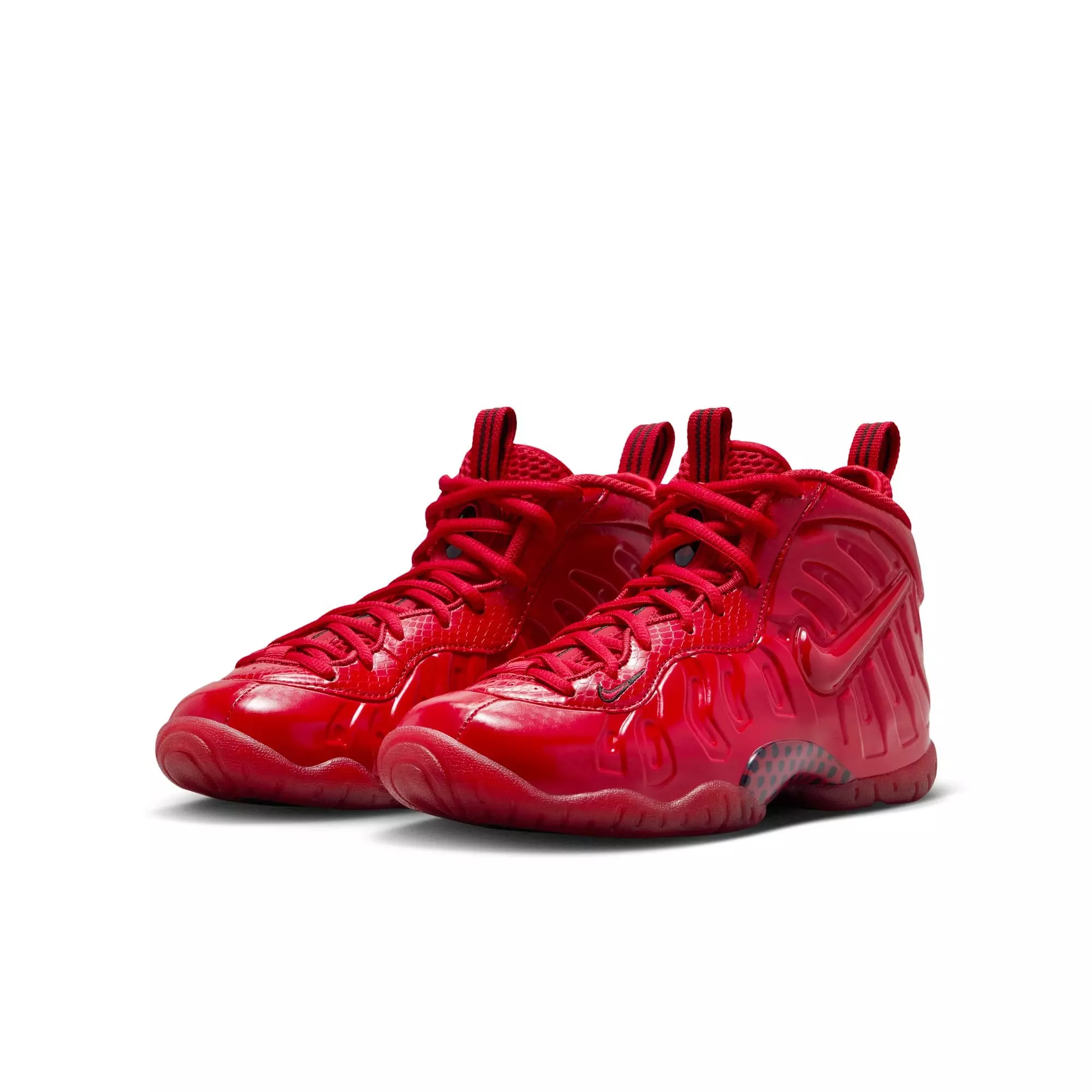 Nike Air Foamposite Pro "Gym Red" Grade School Kids' Shoe - GYM RED/BLACK