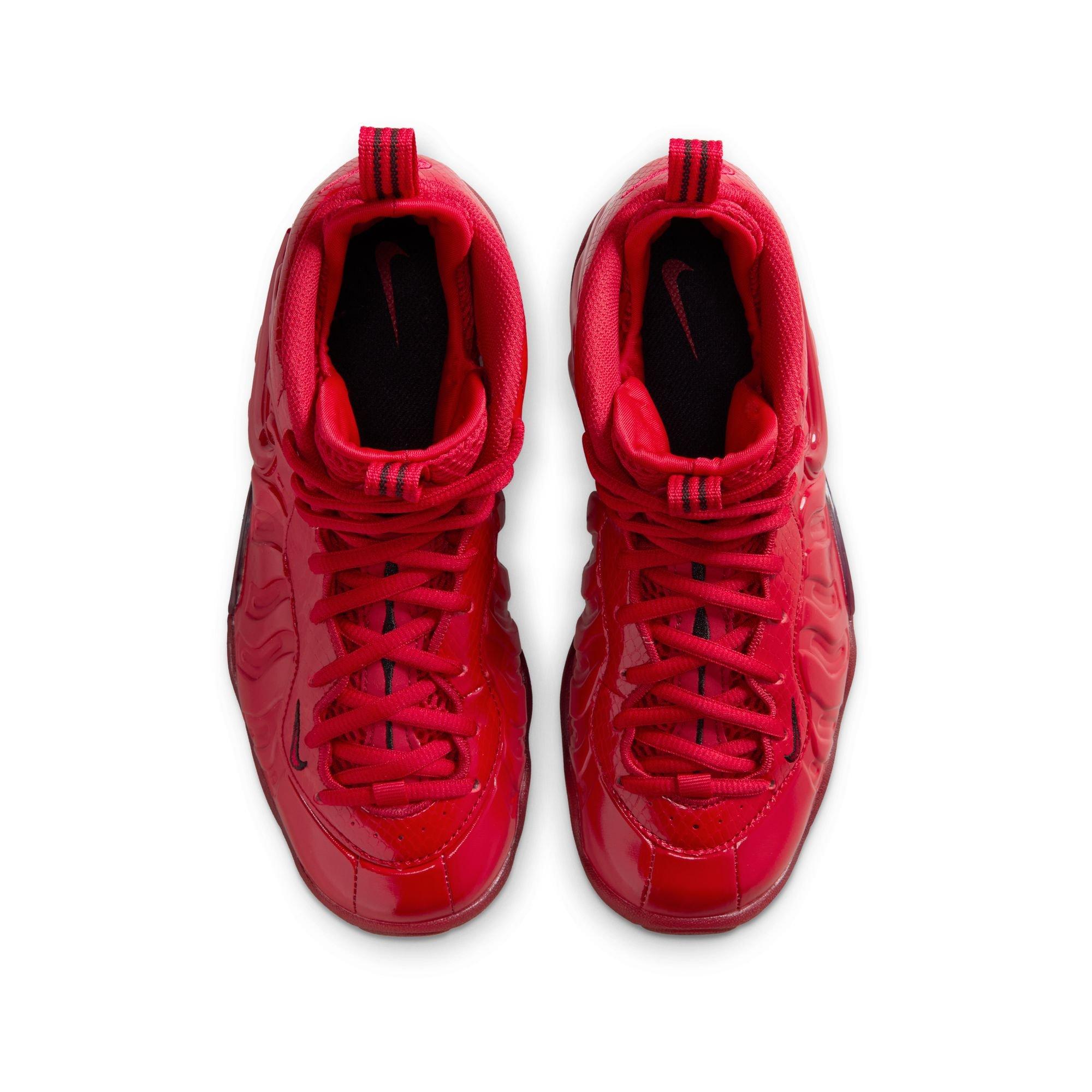 Nike Air Foamposite Pro "Gym Red" Grade School Kids' Shoe - GYM RED/BLACK Thumbnail View 10