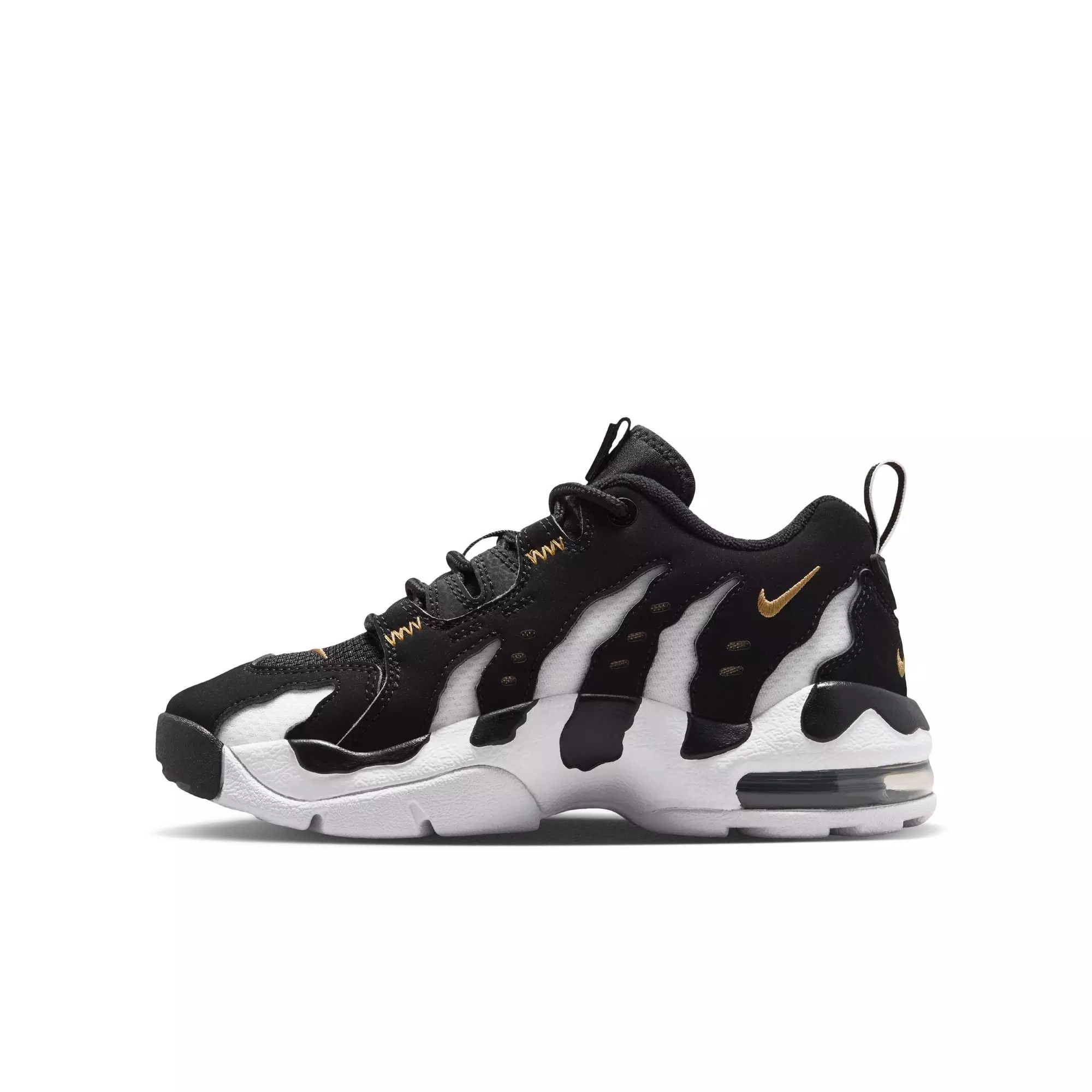 Nike Air DT Max '96 Low "Black/White" Grade School Kids' Shoe - BLACK/METALLIC GOLD/WHITE