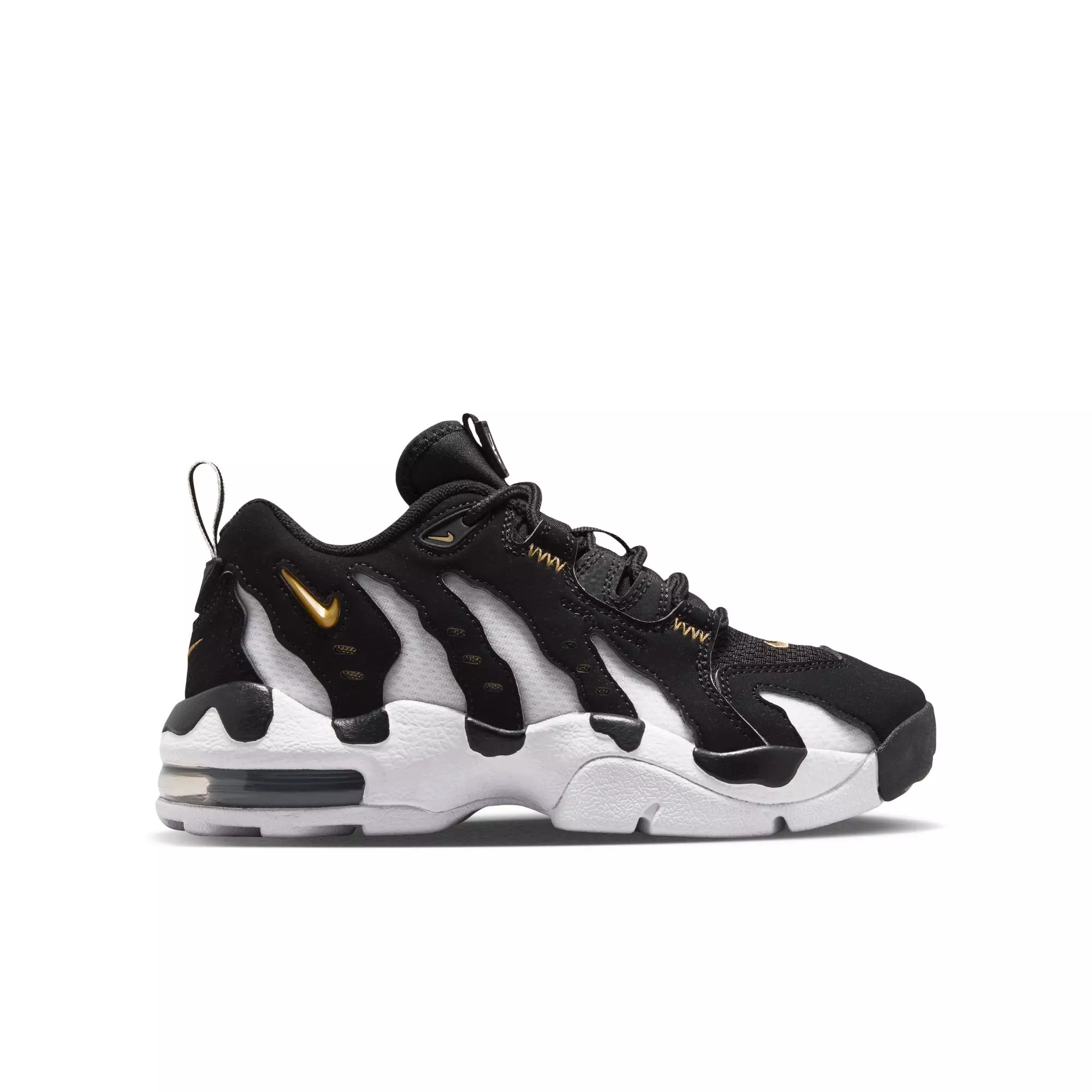 Nike Air DT Max '96 Low "Black/White" Grade School Kids' Shoe - BLACK/METALLIC GOLD/WHITE