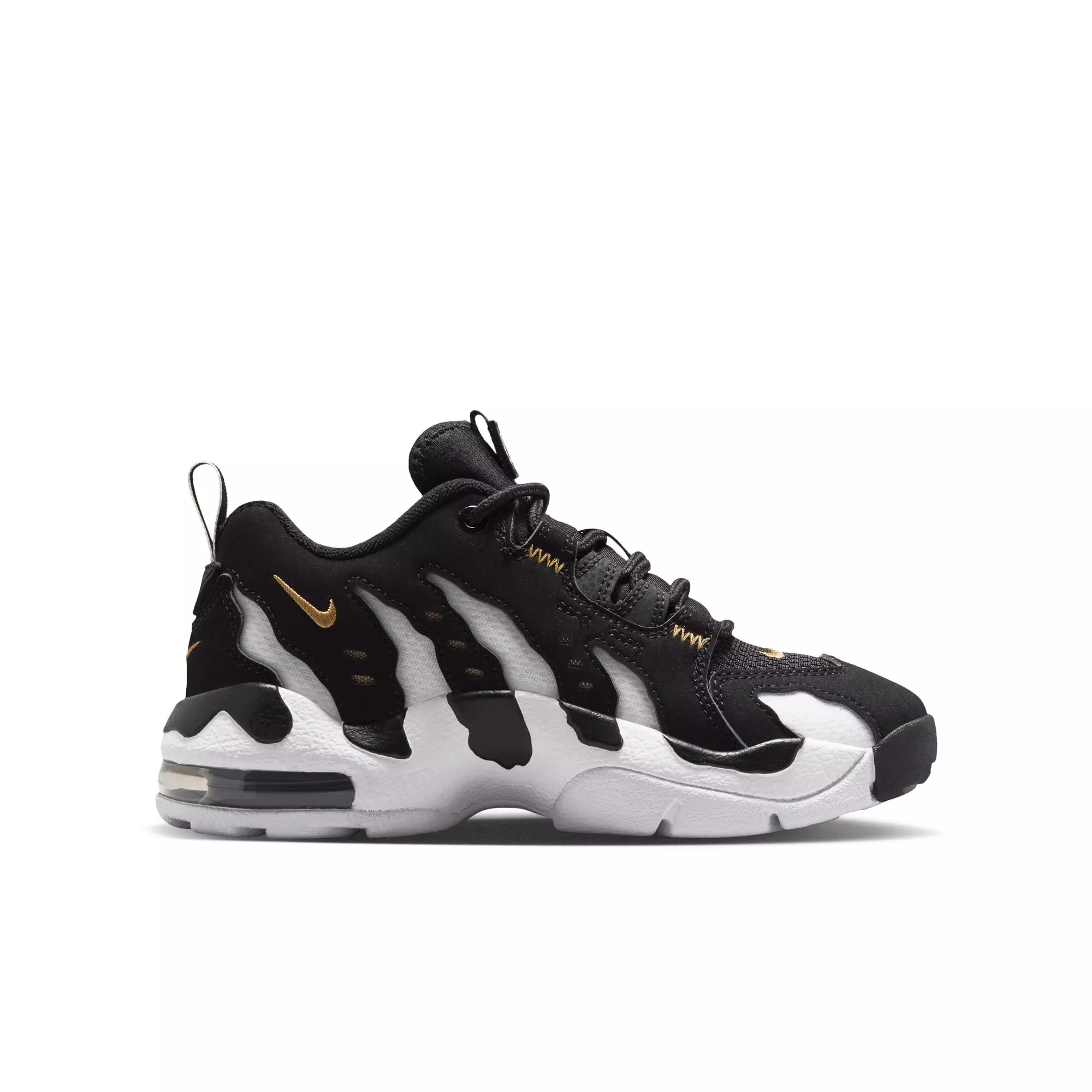 Nike Air DT Max '96 Low "Black/White" Grade School Kids' Shoe - BLACK/METALLIC GOLD/WHITE