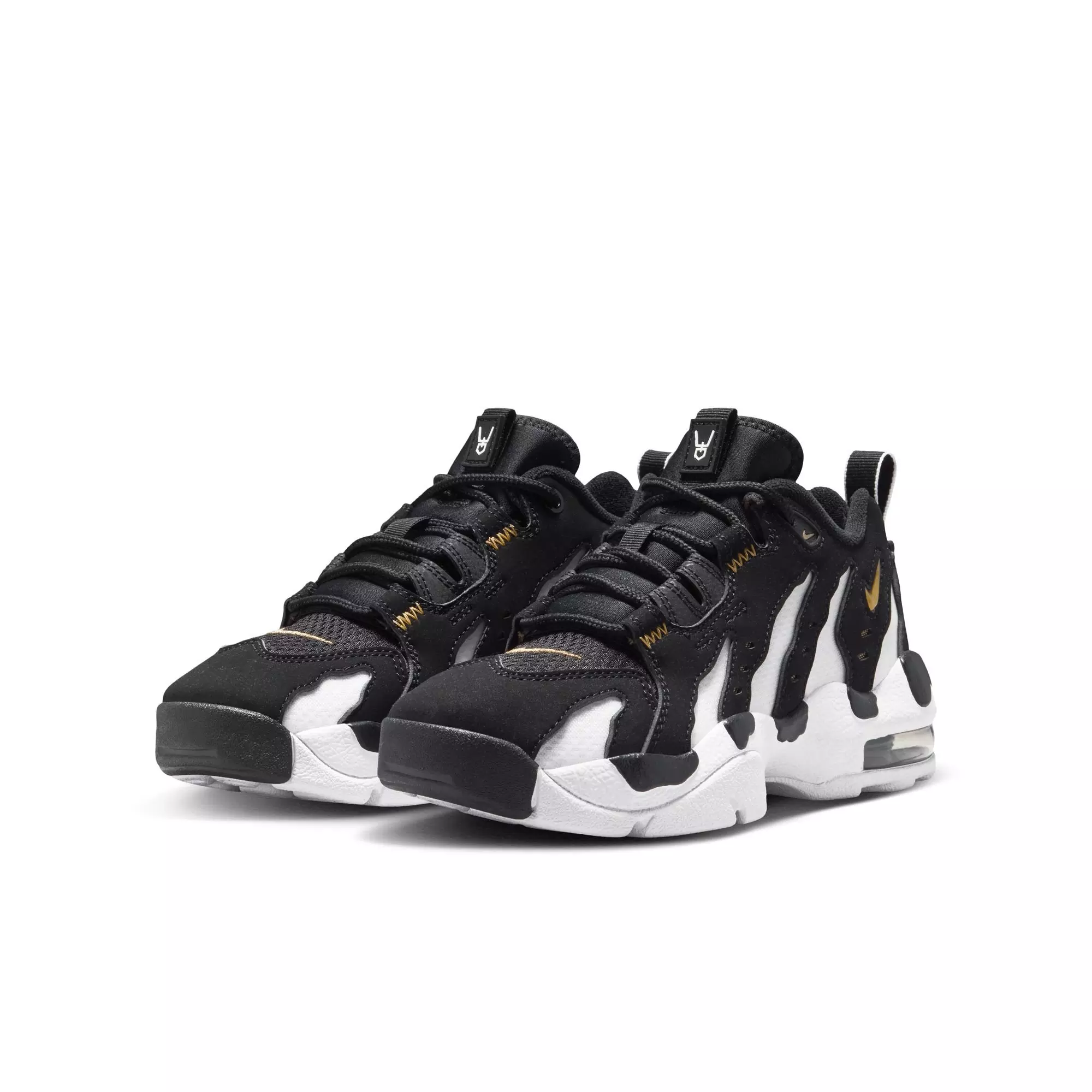 Nike Air DT Max '96 Low "Black/White" Grade School Kids' Shoe - BLACK/METALLIC GOLD/WHITE