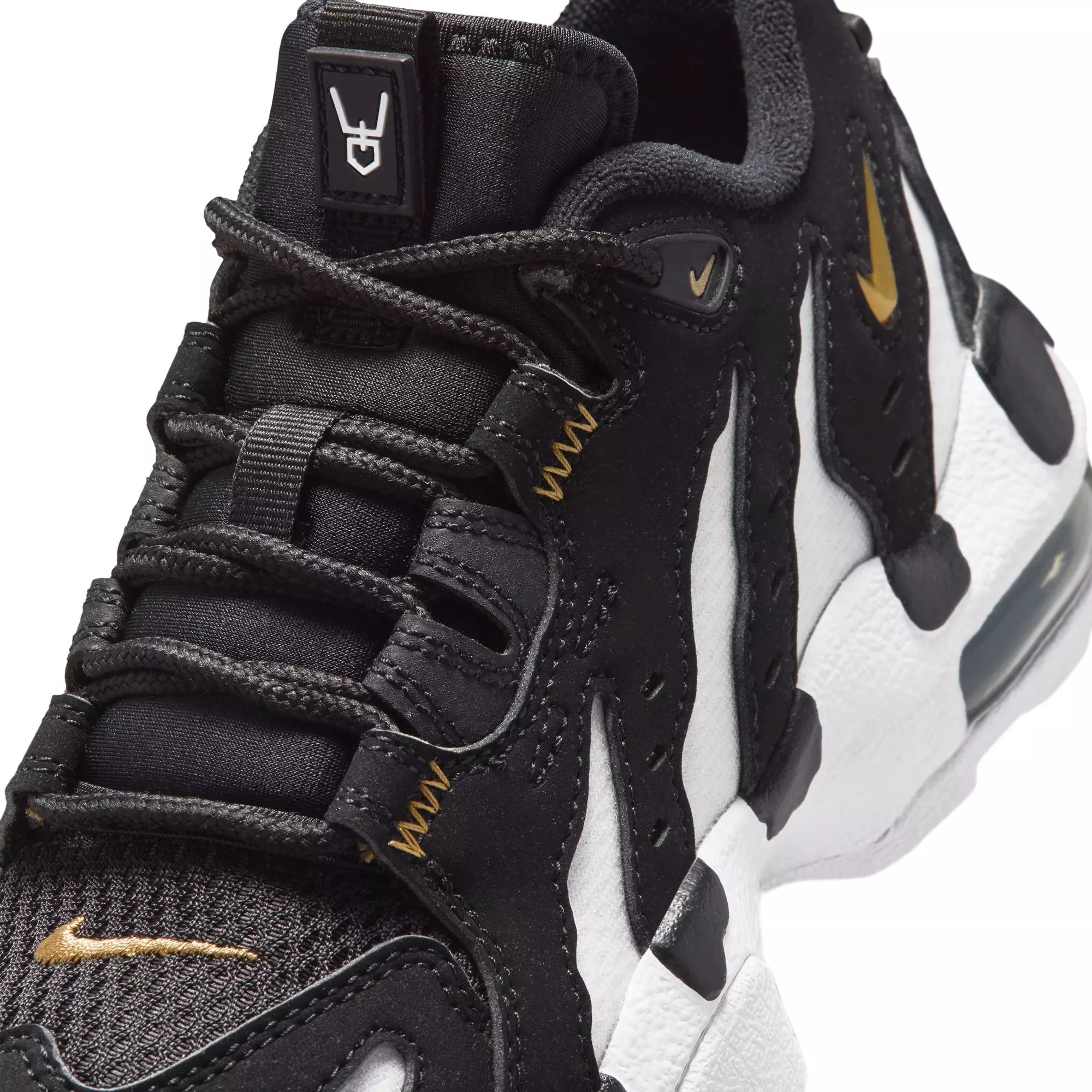 Nike Air DT Max '96 Low "Black/White" Grade School Kids' Shoe - BLACK/METALLIC GOLD/WHITE