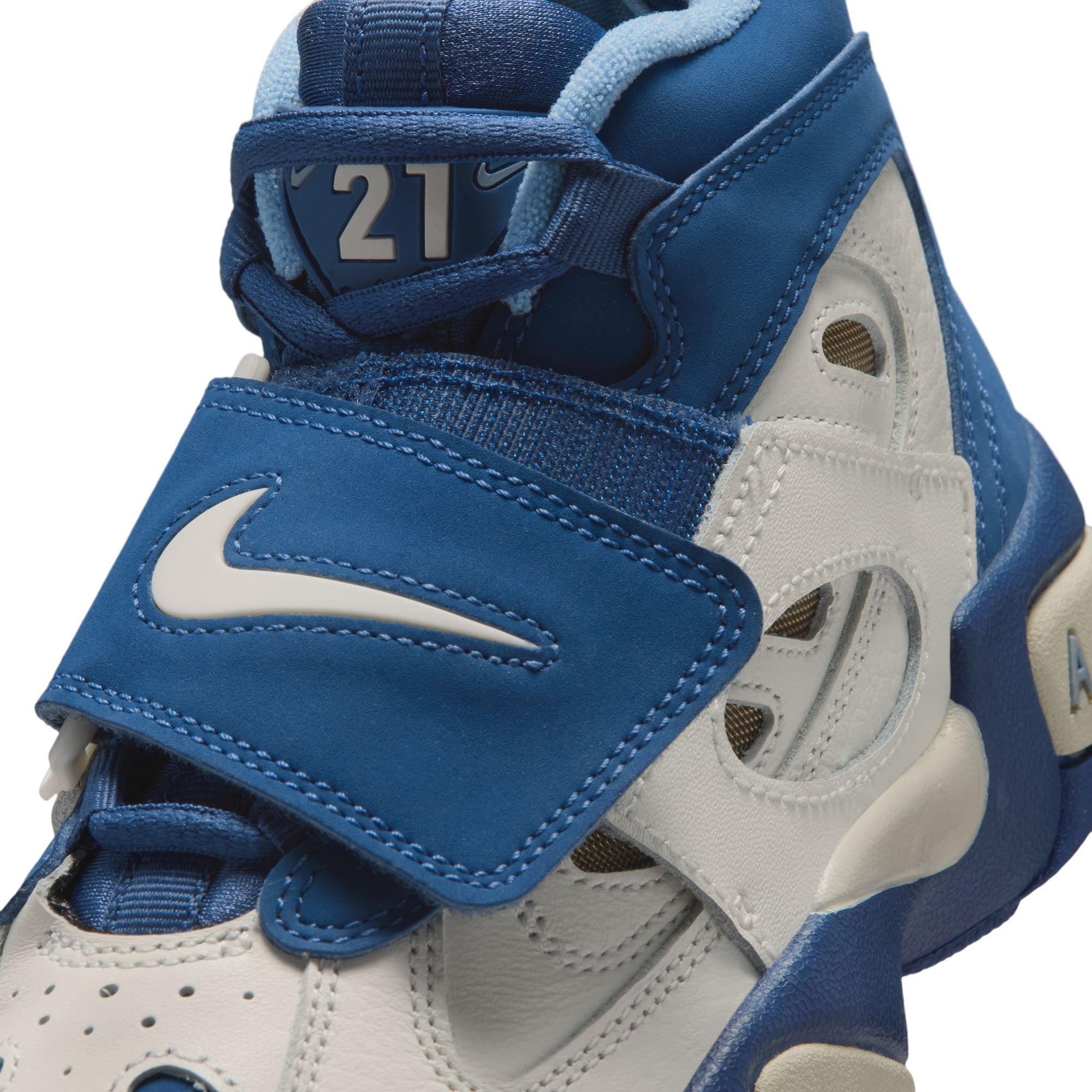 Nike Air Diamond Turf II "Royals" Grade School Kids' Shoe - SAIL/MYSTIC NAVY/BLUE GREY/METALLIC GOLD Thumbnail View 8
