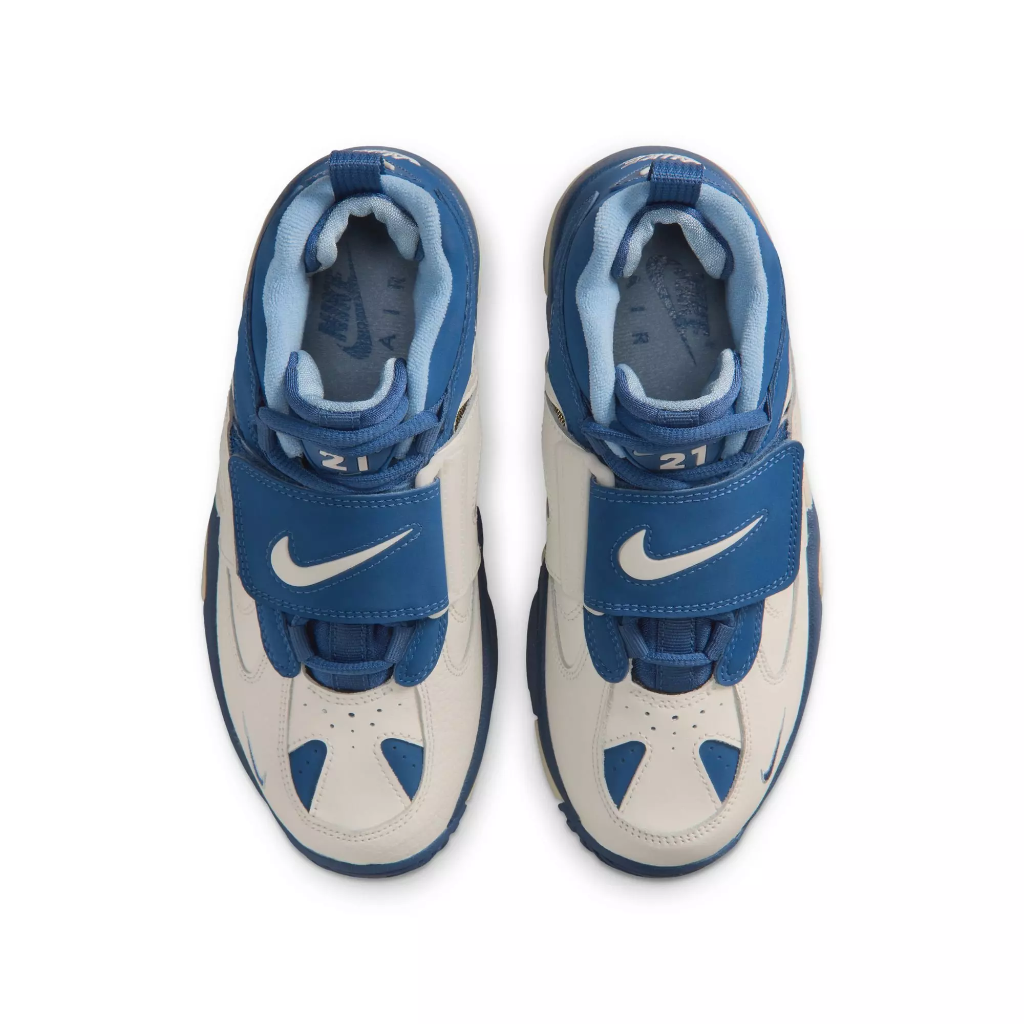 Nike Air Diamond Turf II "Royals" Grade School Kids' Shoe - SAIL/MYSTIC NAVY/BLUE GREY/METALLIC GOLD