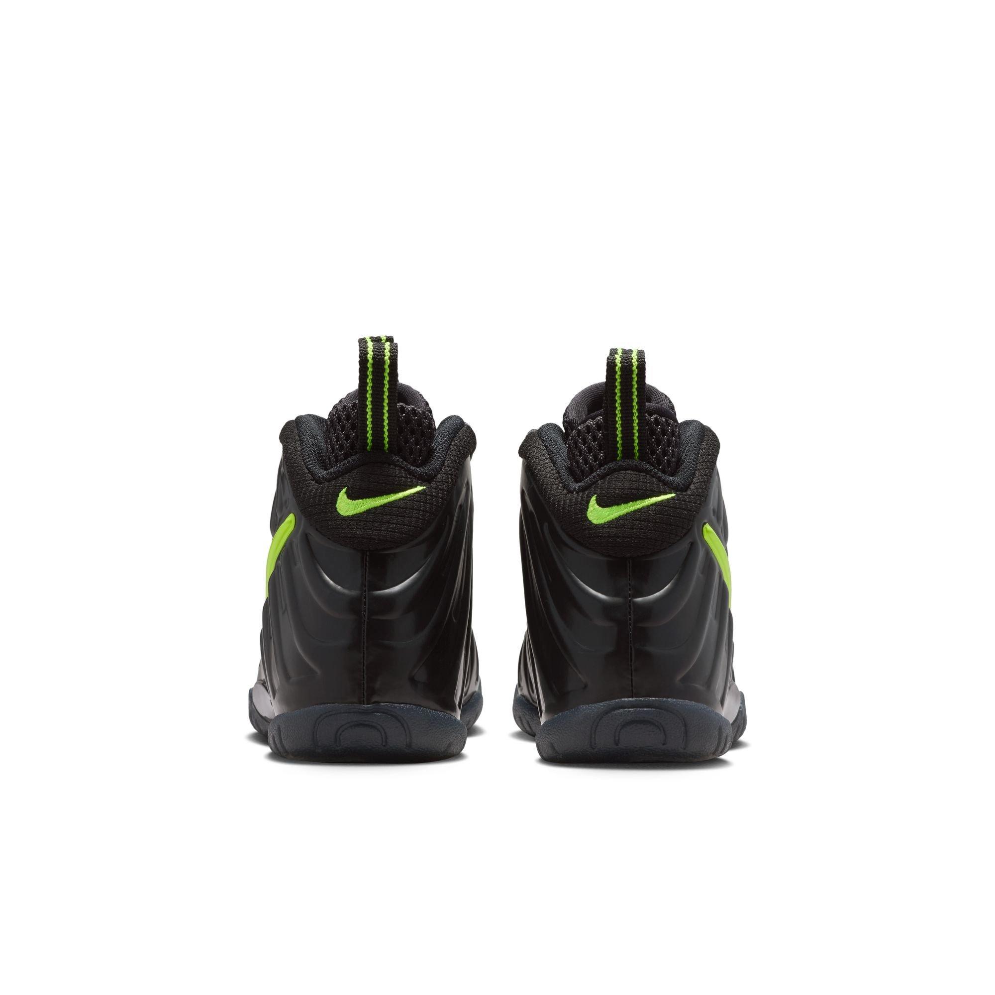 Nike Air Foamposite Pro "Voltage" Preschool Kids' Shoe - BLACK/VOLTAGE YELLOW Thumbnail View 9